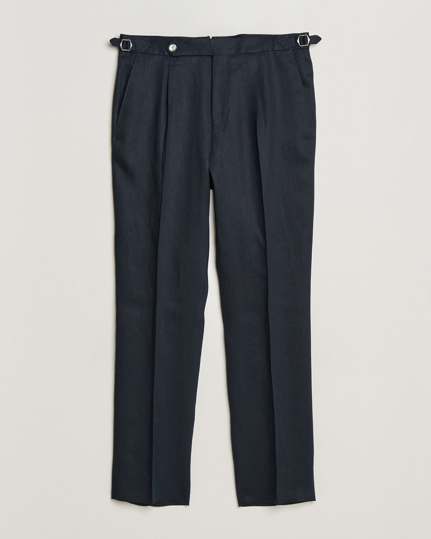 Mies | Housut | BOSS BLACK | Perino Linen Suit Trousers Dark Blue