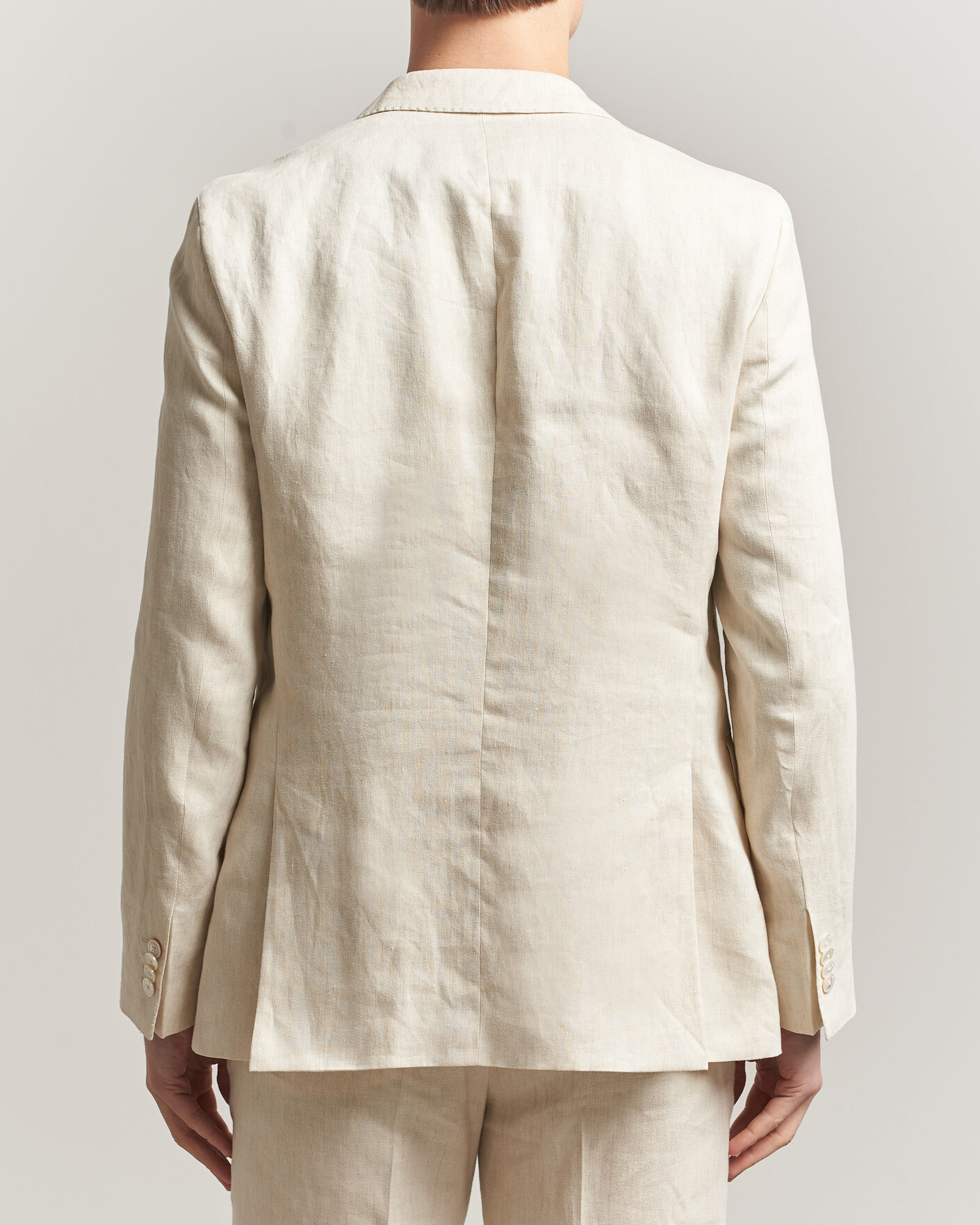 Mies | Pikkutakit | BOSS BLACK | Hutson Linen Suit Blazer Open Beige