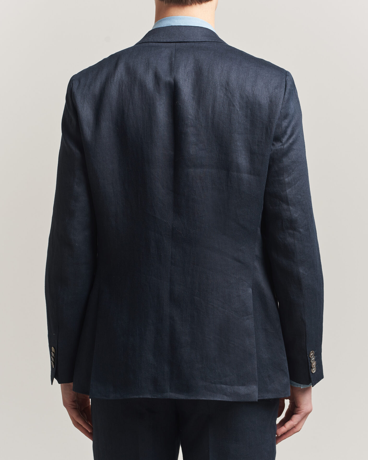 Mies | Pikkutakit | BOSS BLACK | Hutson Linen Suit Blazer Dark Blue