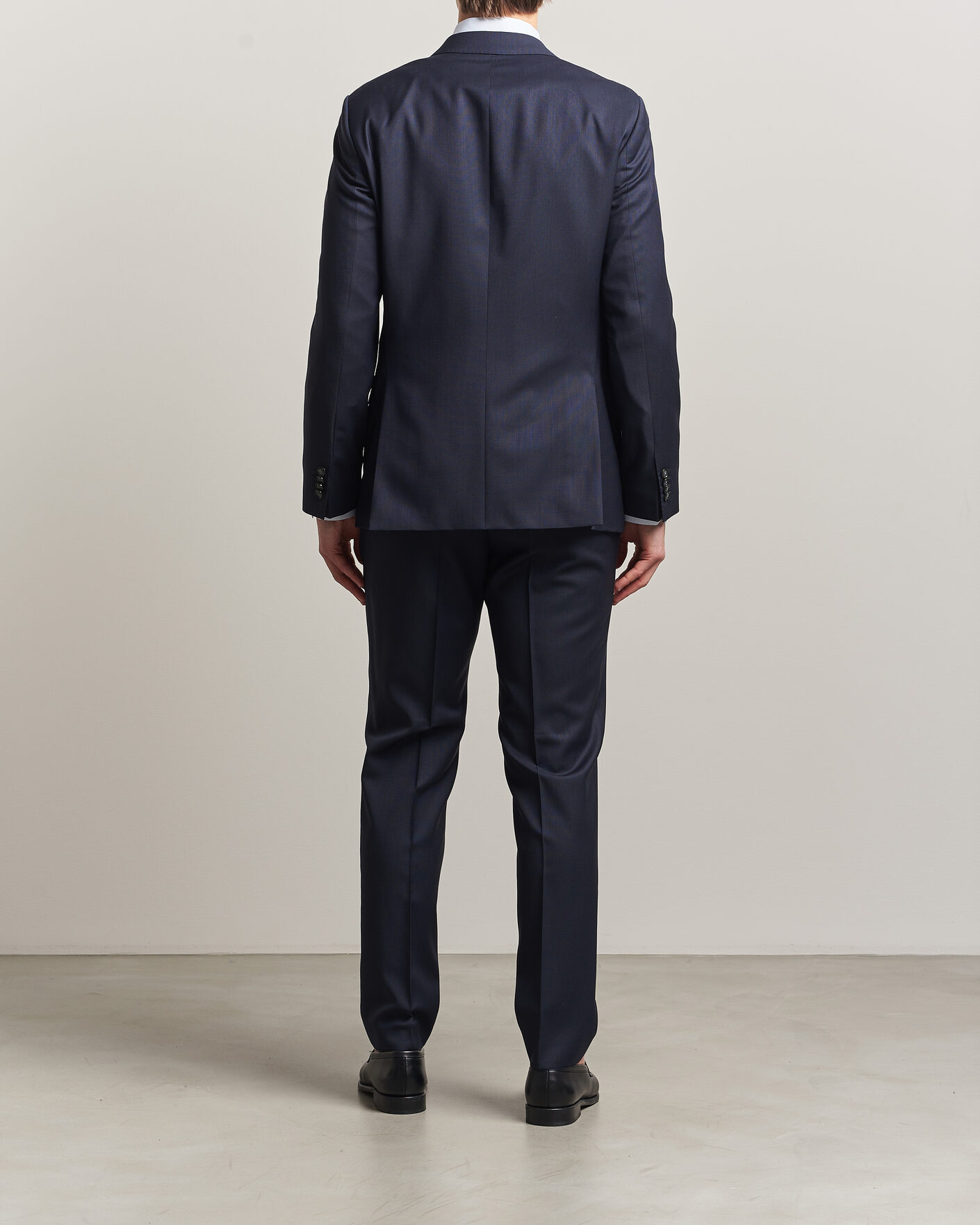 Mies | Puvut | BOSS BLACK | Huge Wool Double Breasted Suit Dark Blue