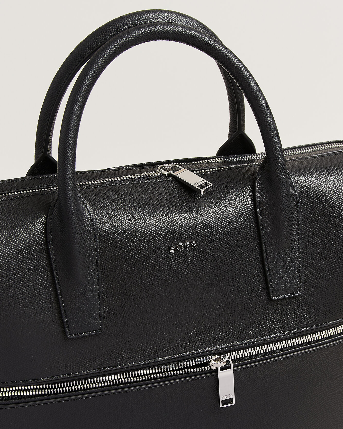 Mies | Laukut | BOSS BLACK | Daxter Leather Briefcase Black