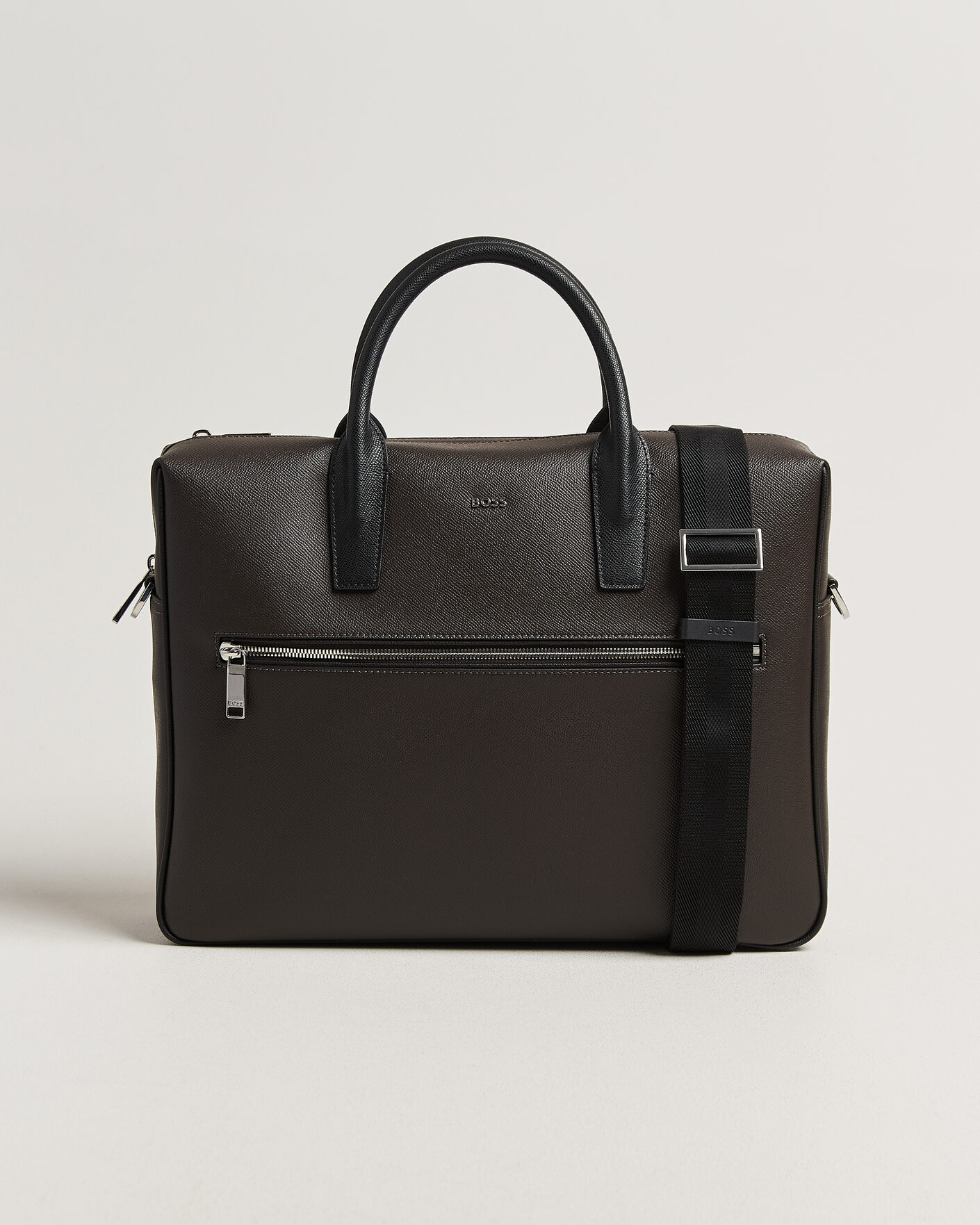 Mies | Laukut | BOSS BLACK | Daxter Leather Briefcase Dark Brown