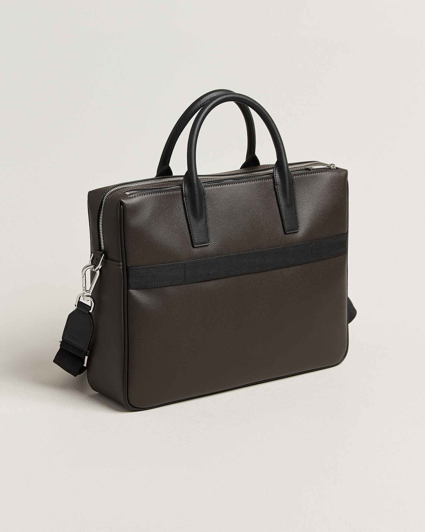 Mies | Laukut | BOSS BLACK | Daxter Leather Briefcase Dark Brown