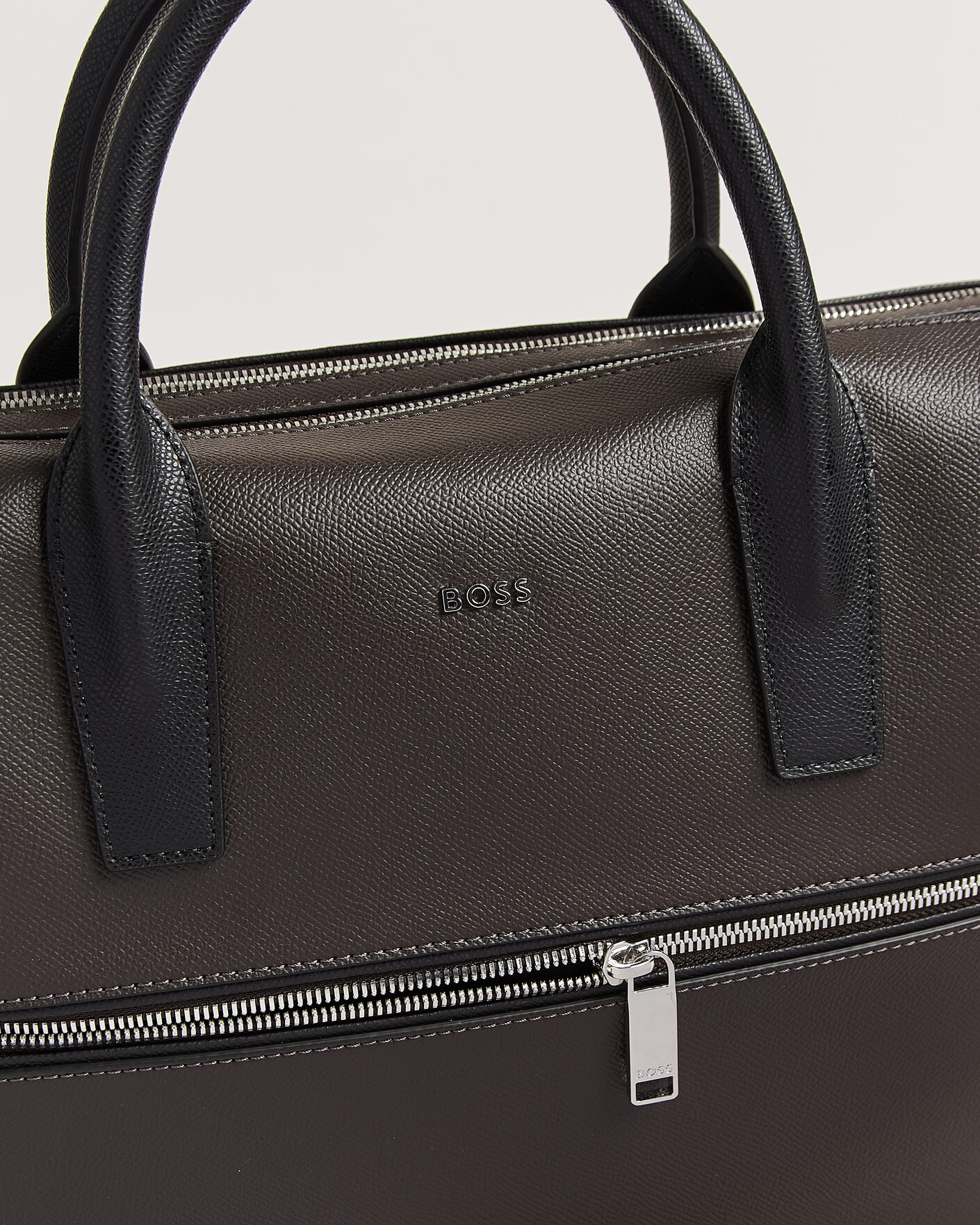 Mies | Laukut | BOSS BLACK | Daxter Leather Briefcase Dark Brown