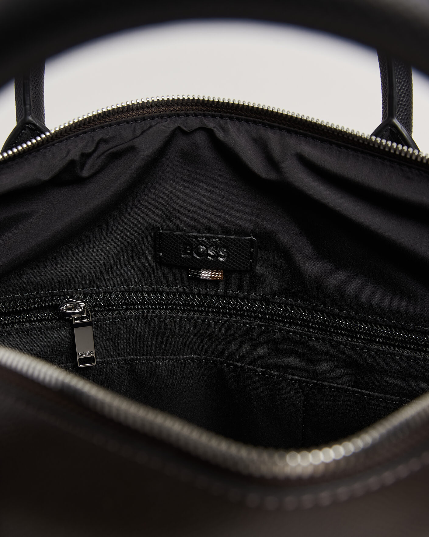 Mies | Laukut | BOSS BLACK | Daxter Leather Briefcase Dark Brown