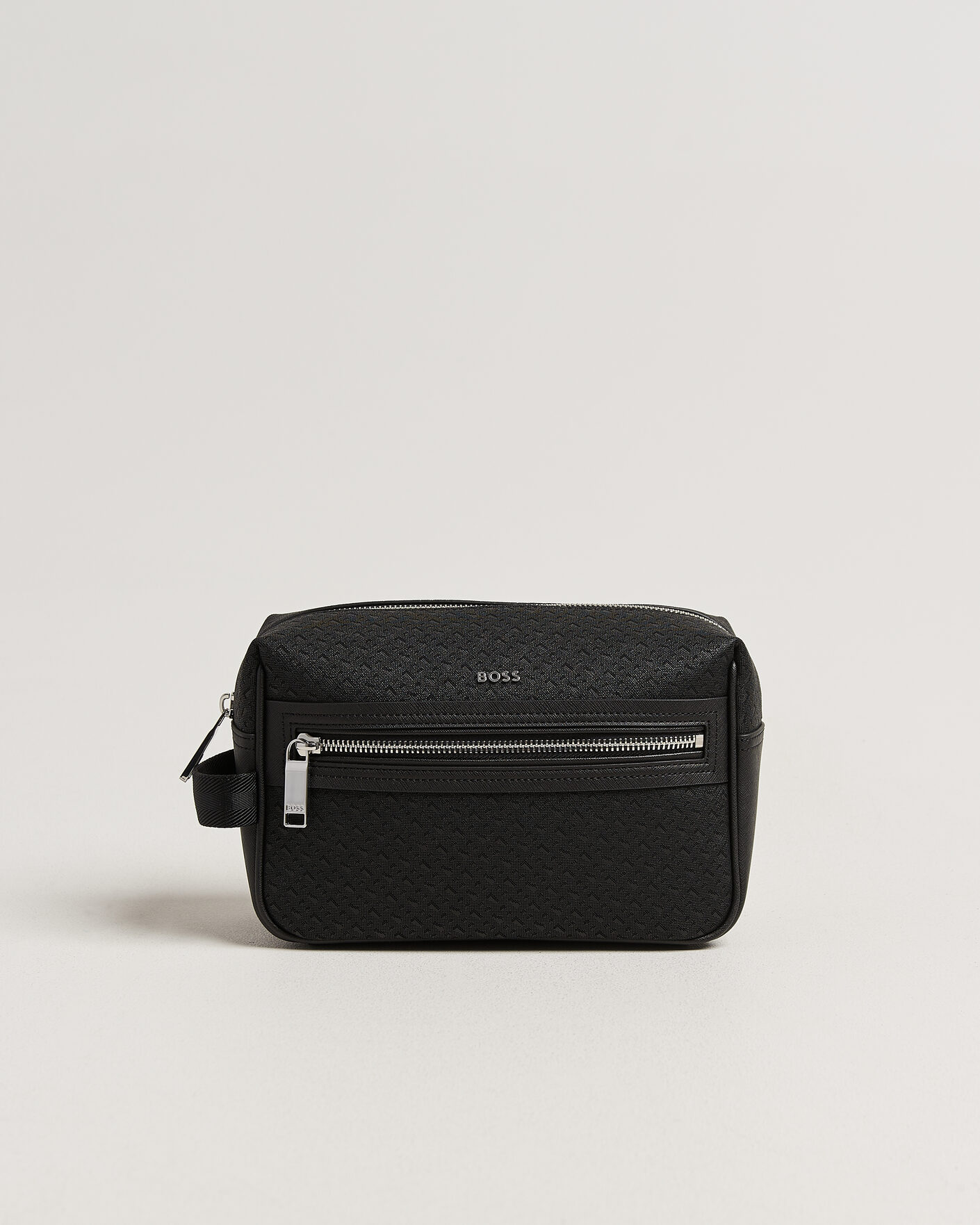 Mies | Laukut | BOSS BLACK | Daxter Monogram Leather Washbag Black