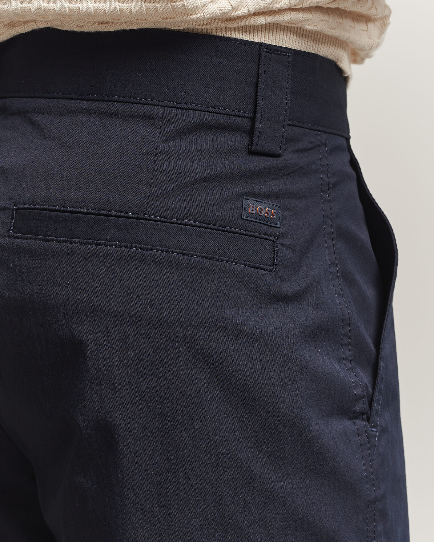 Mies | Housut | BOSS ORANGE | Cotton Chinos Dark Blue