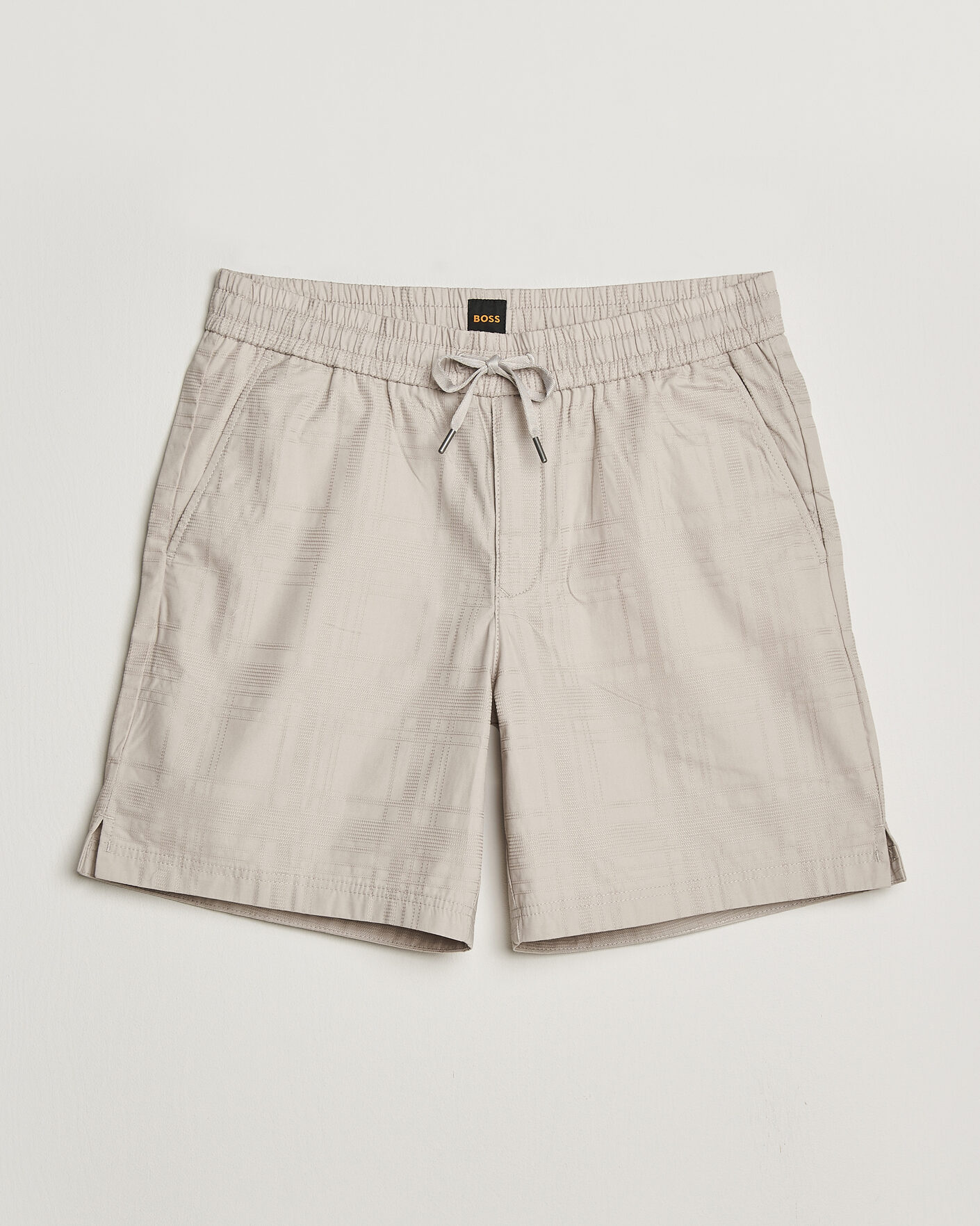 Mies | Shortsit | BOSS ORANGE | Sandrew Cotton Drawstring Shorts Open Grey