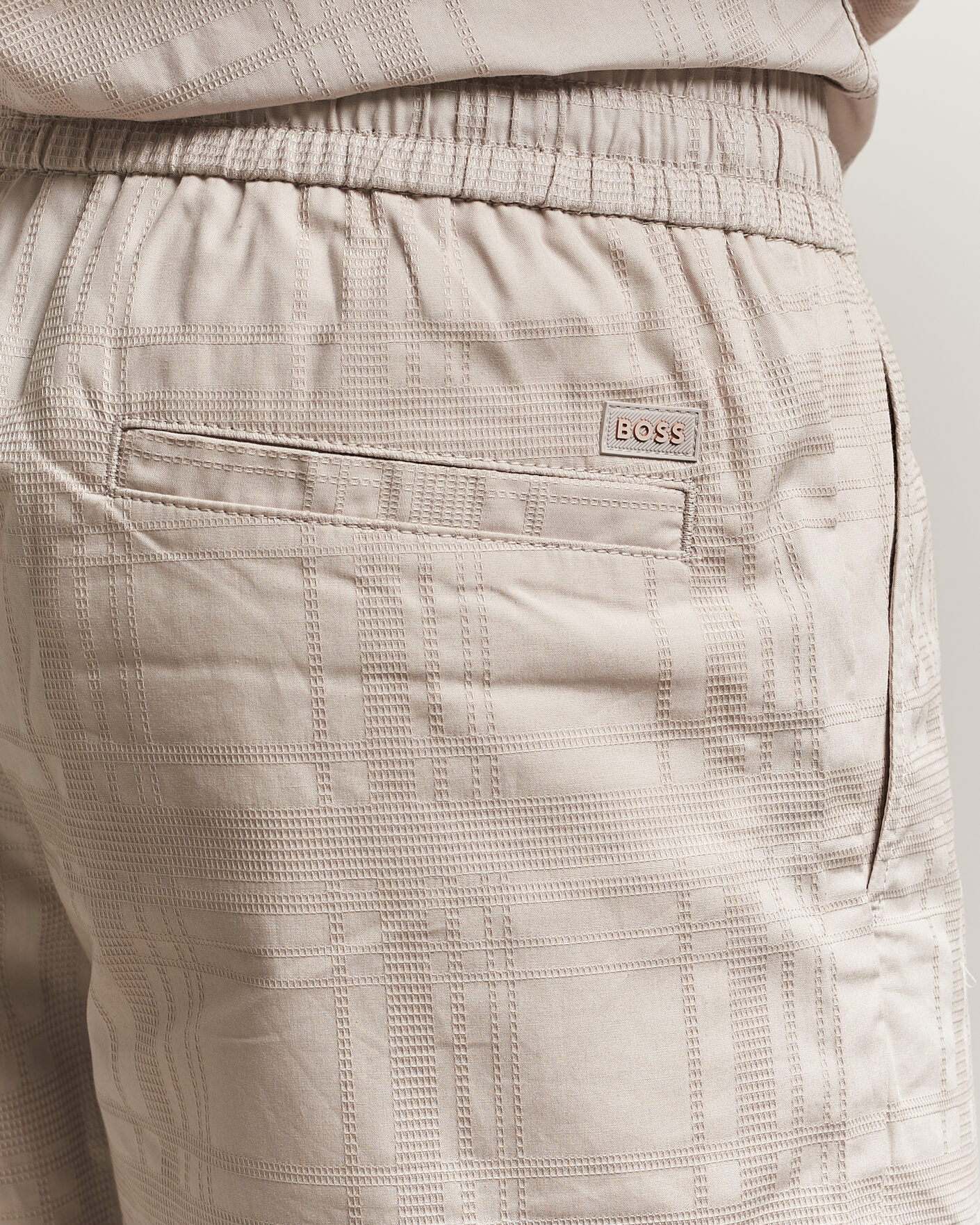 Mies | Shortsit | BOSS ORANGE | Sandrew Cotton Drawstring Shorts Open Grey