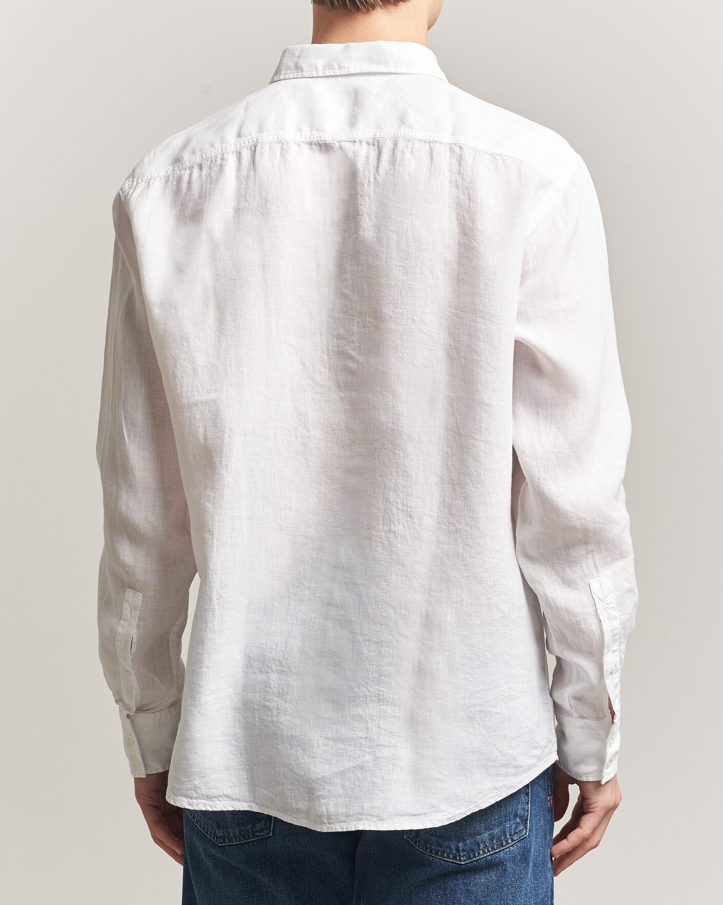 Mies | Kauluspaidat | BOSS ORANGE | Relegant Linen Shirt White