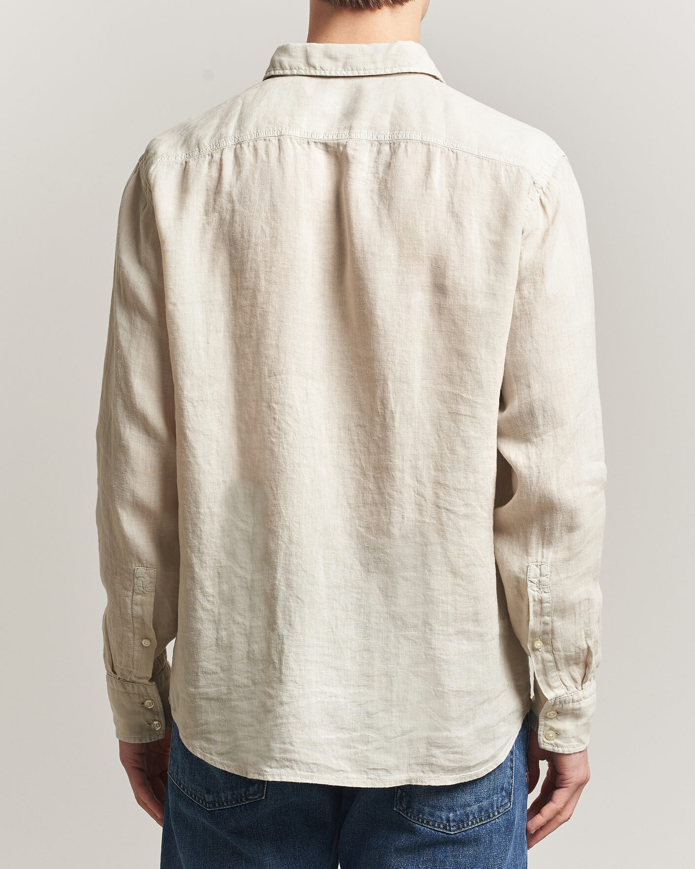 Mies | Kauluspaidat | BOSS ORANGE | Relegant Linen Shirt Light Beige