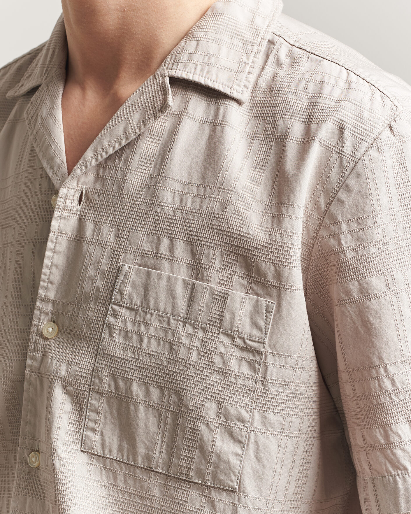 Mies | Kauluspaidat | BOSS ORANGE | Rayer Cotton Resort Shirt Beige