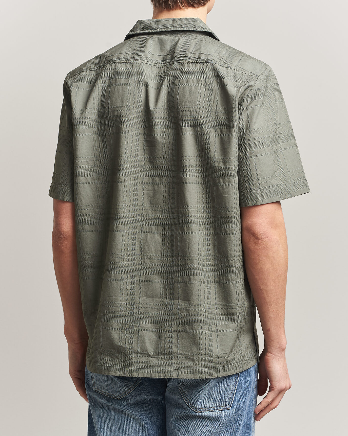 Mies | Kauluspaidat | BOSS ORANGE | Rayer Cotton Resort Shirt Open Grey