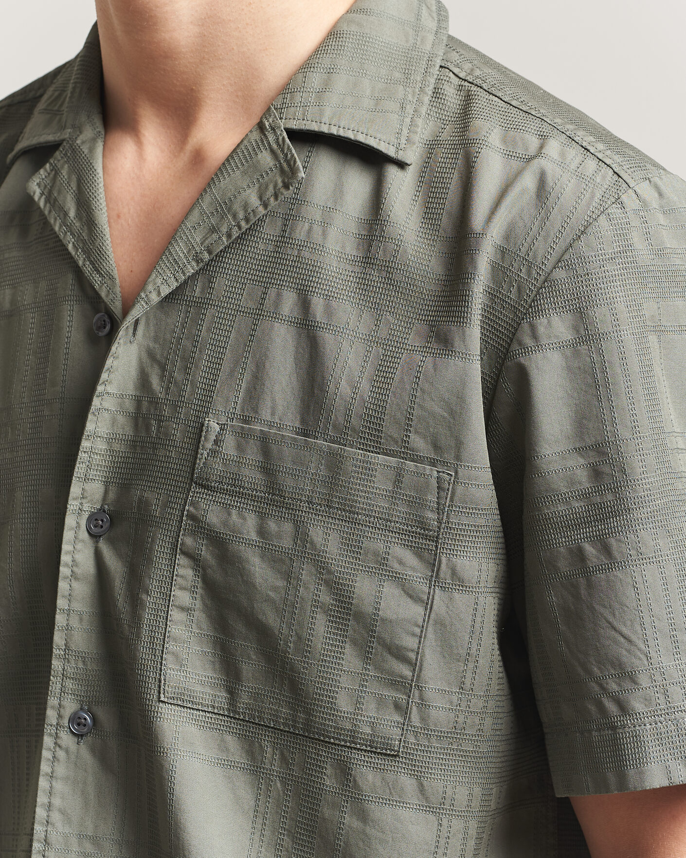 Mies | Kauluspaidat | BOSS ORANGE | Rayer Cotton Resort Shirt Open Grey