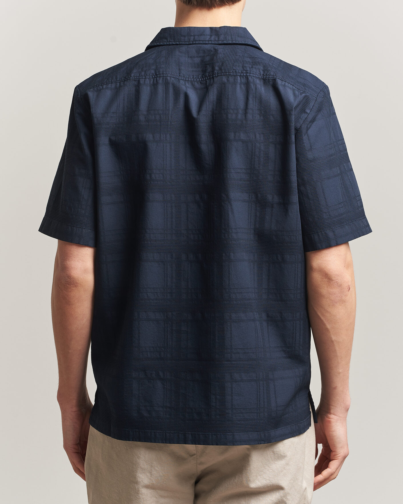 Mies | Kauluspaidat | BOSS ORANGE | Rayer Cotton Resort Shirt Dark Blue