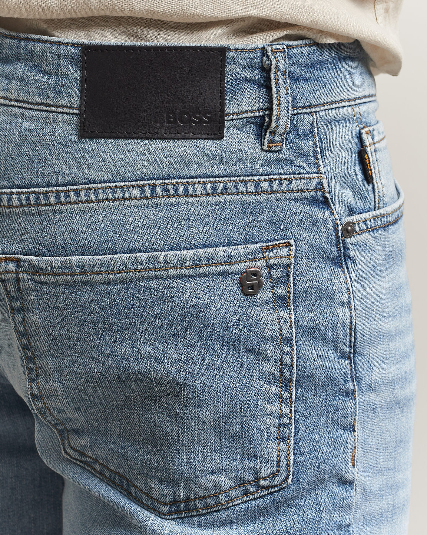 Mies | Shortsit | BOSS ORANGE | Re.Maine Denim Shorts Light Blue