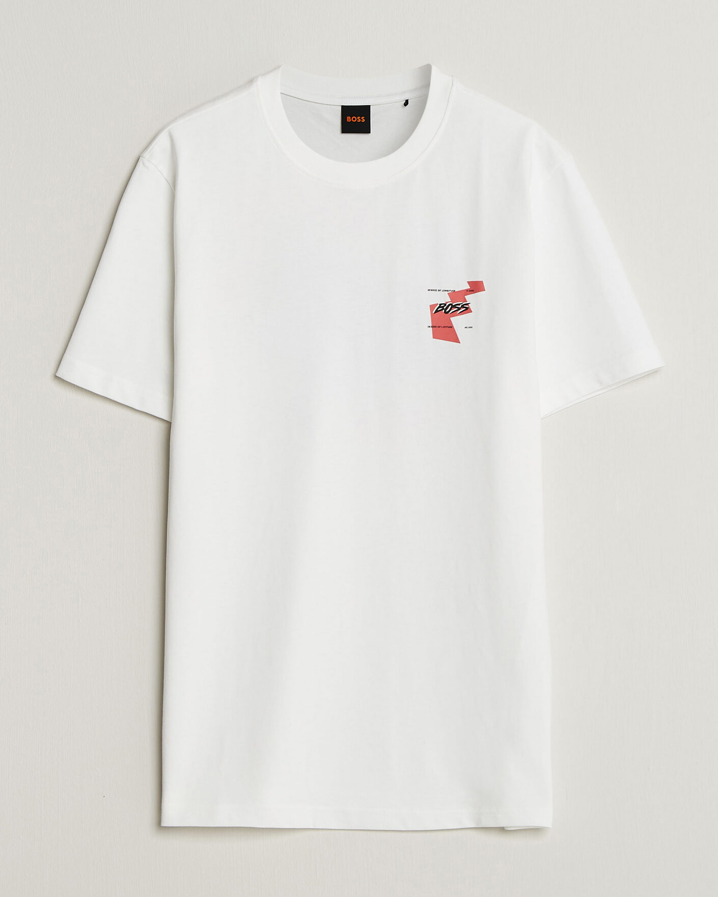 Mies | T-paidat | BOSS ORANGE | Movement Printed Crew Neck T-Shirt Natural