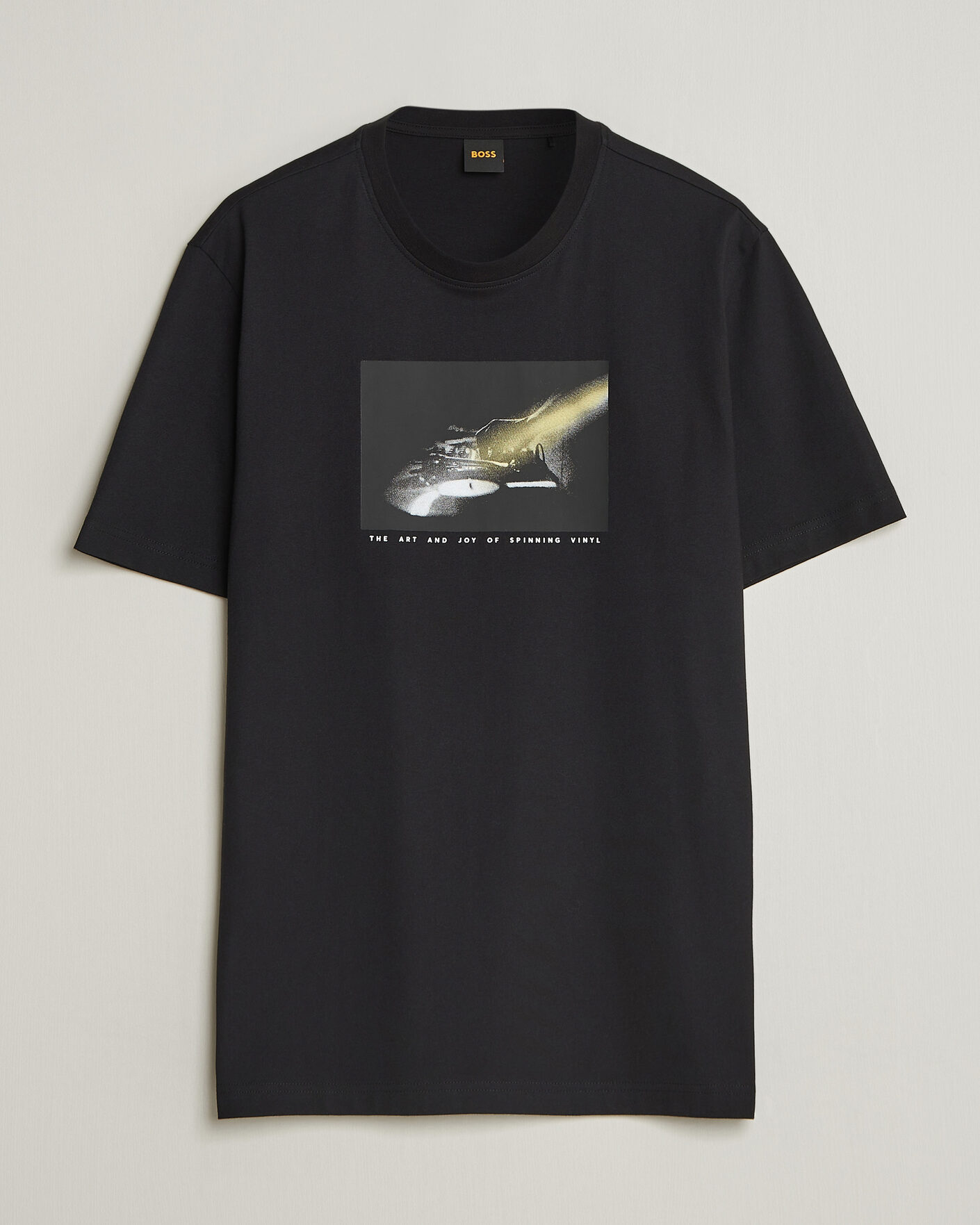 Mies | T-paidat | BOSS ORANGE | DJ Printed Crew Neck T-Shirt Black