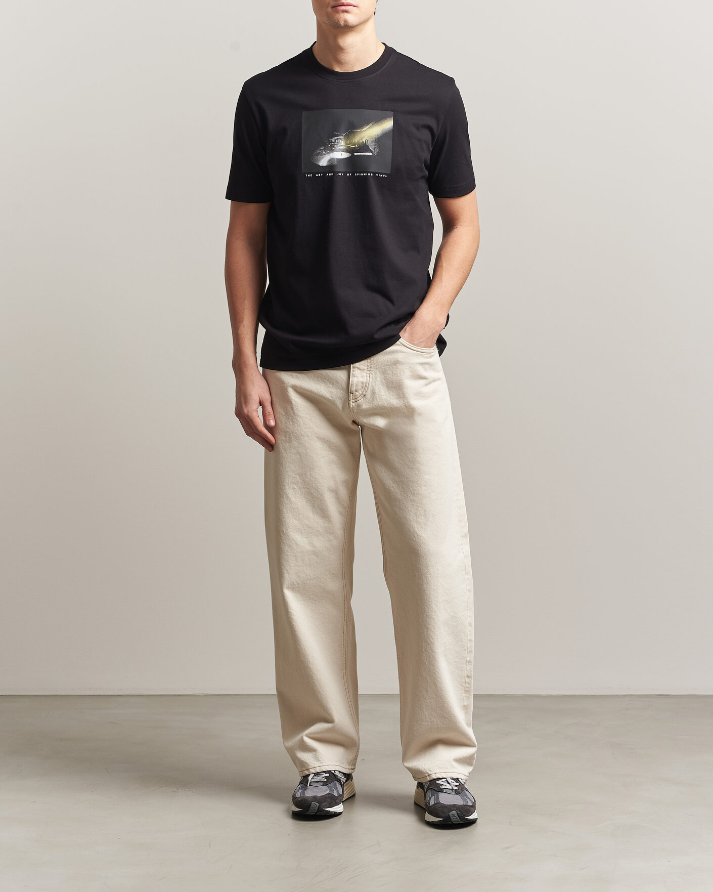 Mies | T-paidat | BOSS ORANGE | DJ Printed Crew Neck T-Shirt Black