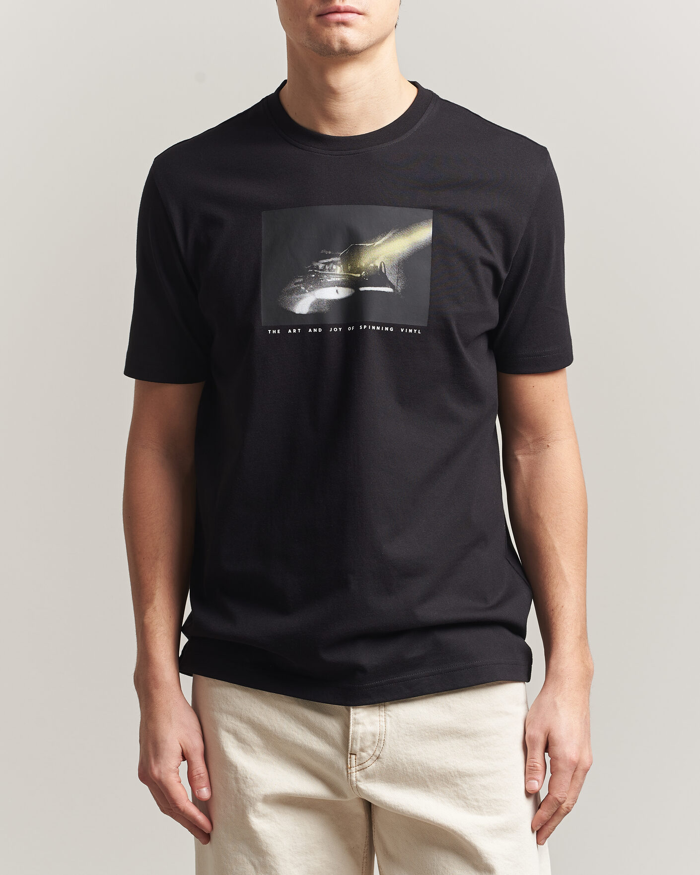 Mies | T-paidat | BOSS ORANGE | DJ Printed Crew Neck T-Shirt Black