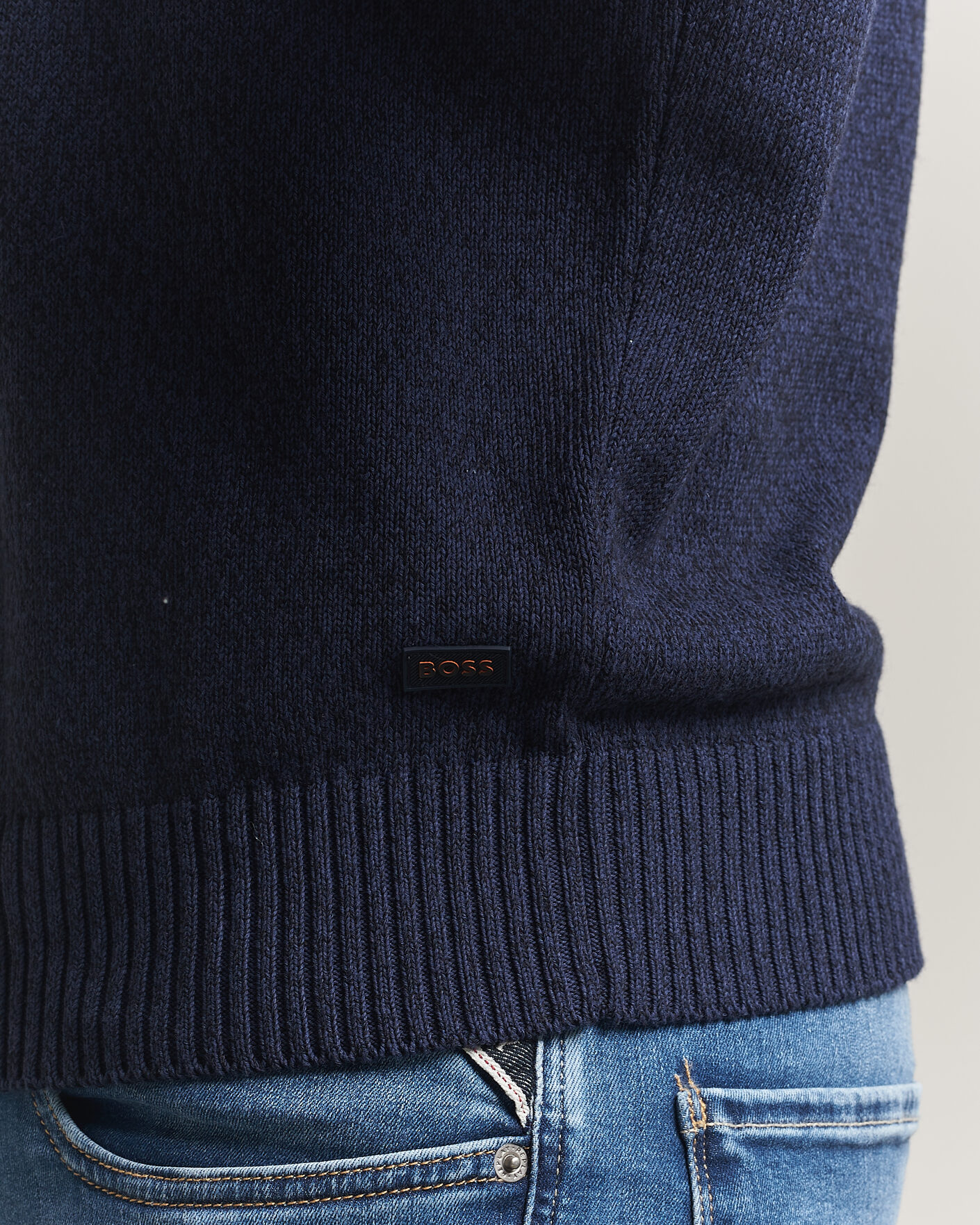 Mies | Puserot | BOSS ORANGE | Kerlino Knitted Sweater Dark Blue