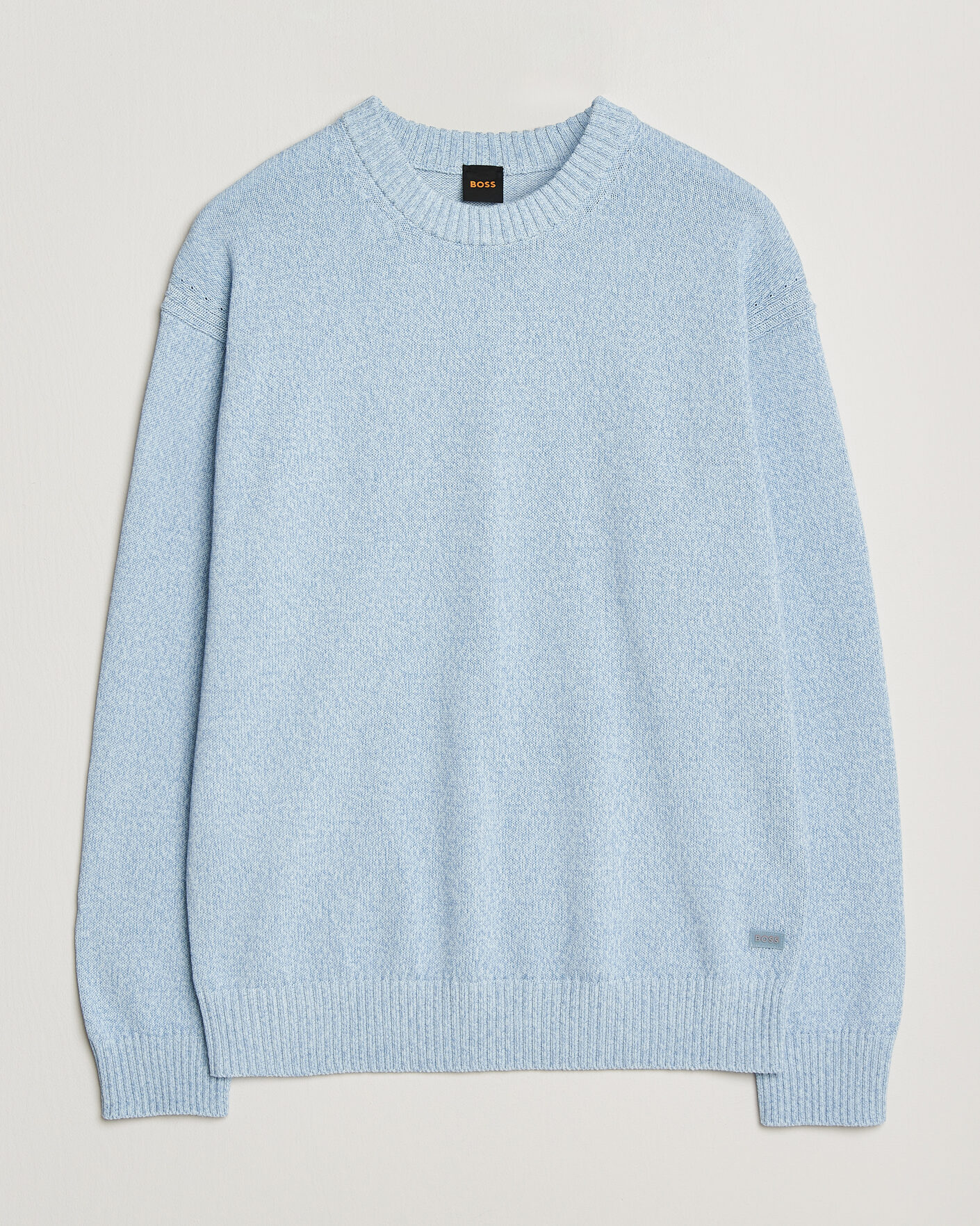 Mies | Puserot | BOSS ORANGE | Kerlino Knitted Sweater Light Blue