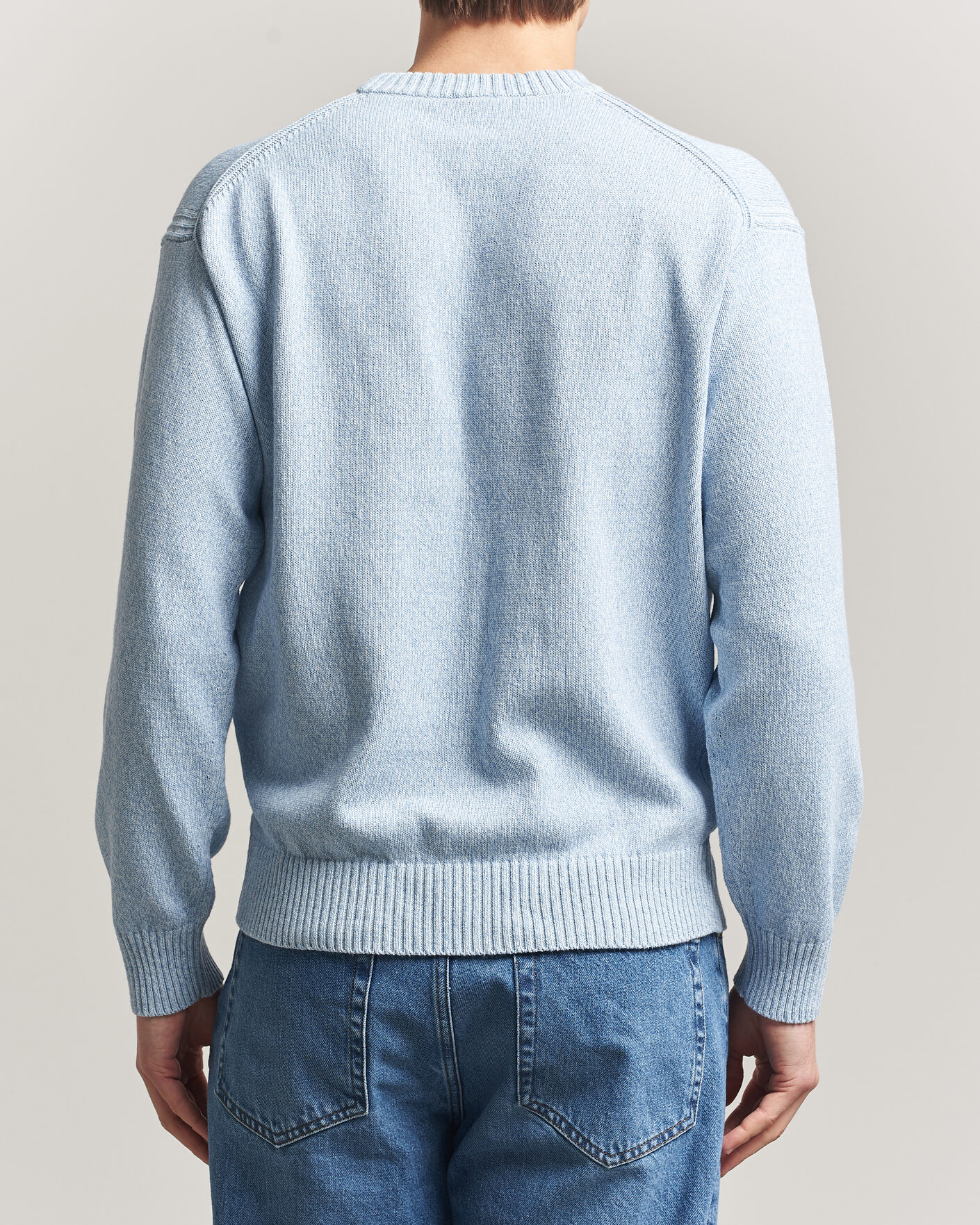 Mies | Puserot | BOSS ORANGE | Kerlino Knitted Sweater Light Blue