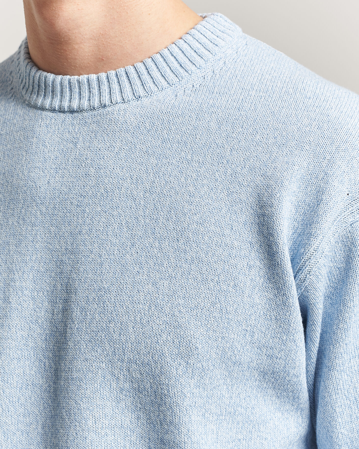 Mies | Puserot | BOSS ORANGE | Kerlino Knitted Sweater Light Blue