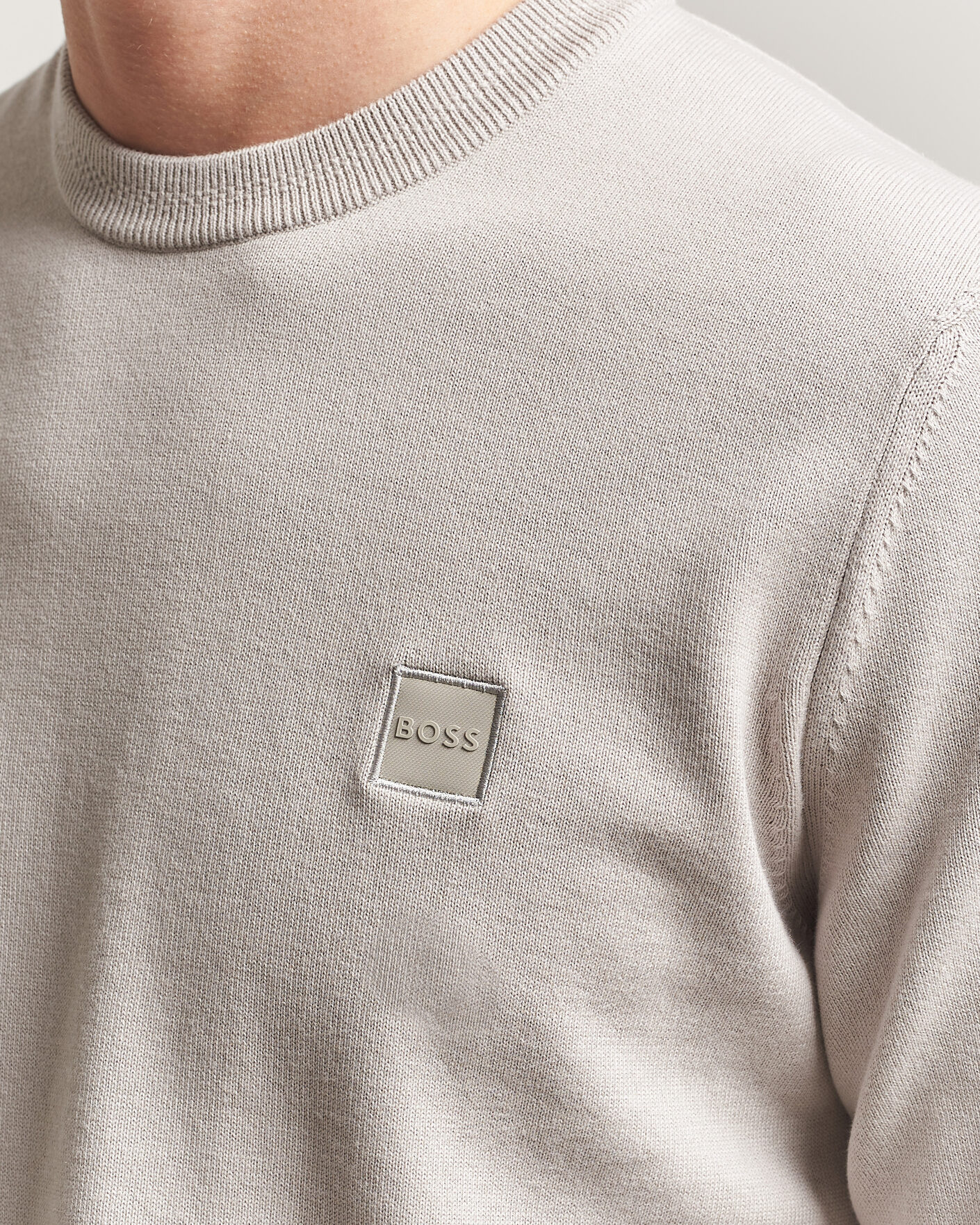 Mies | Puserot | BOSS ORANGE | Kanovano Knitted Sweater Beige