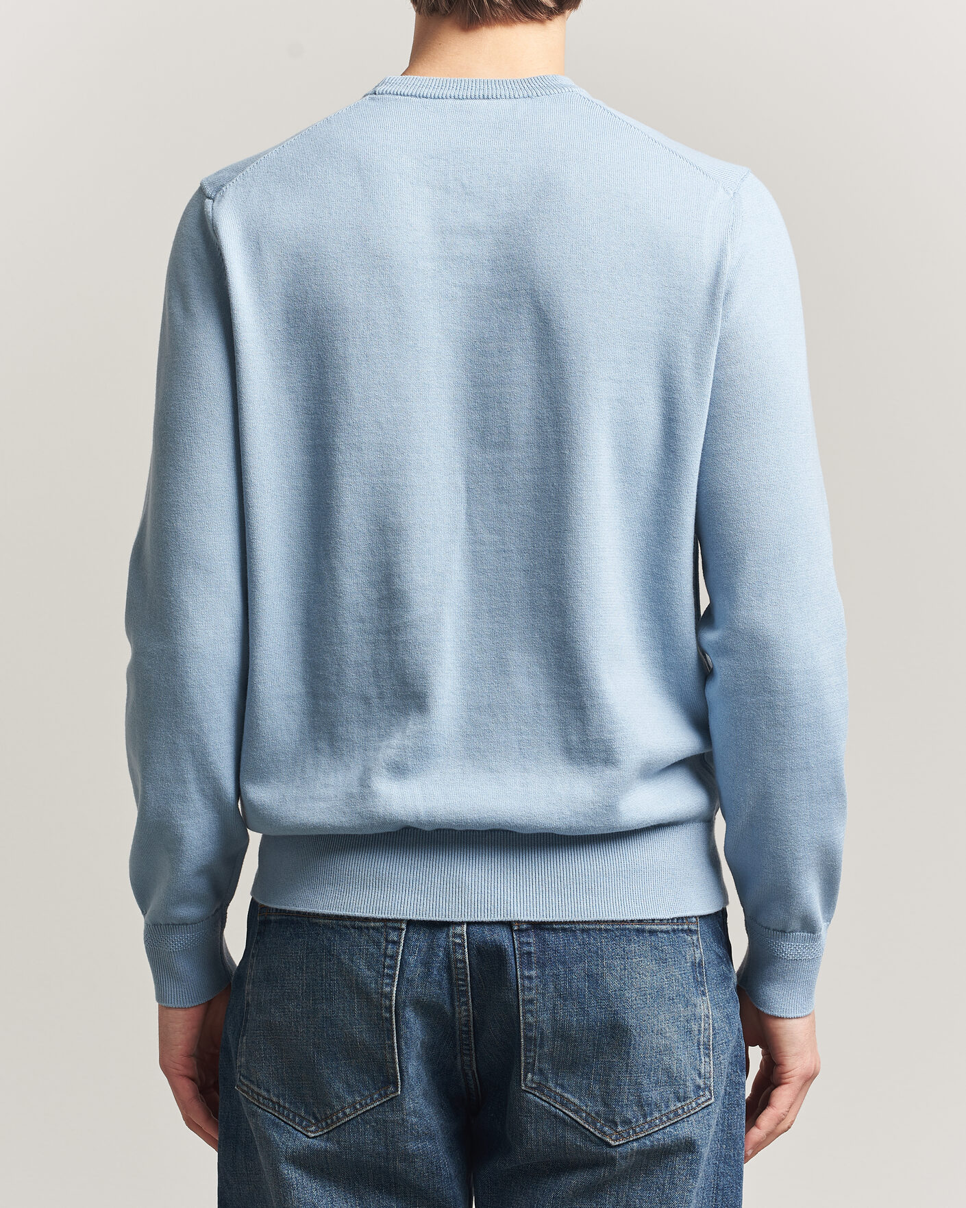 Mies | Puserot | BOSS ORANGE | Kanovano Knitted Sweater Light Blue