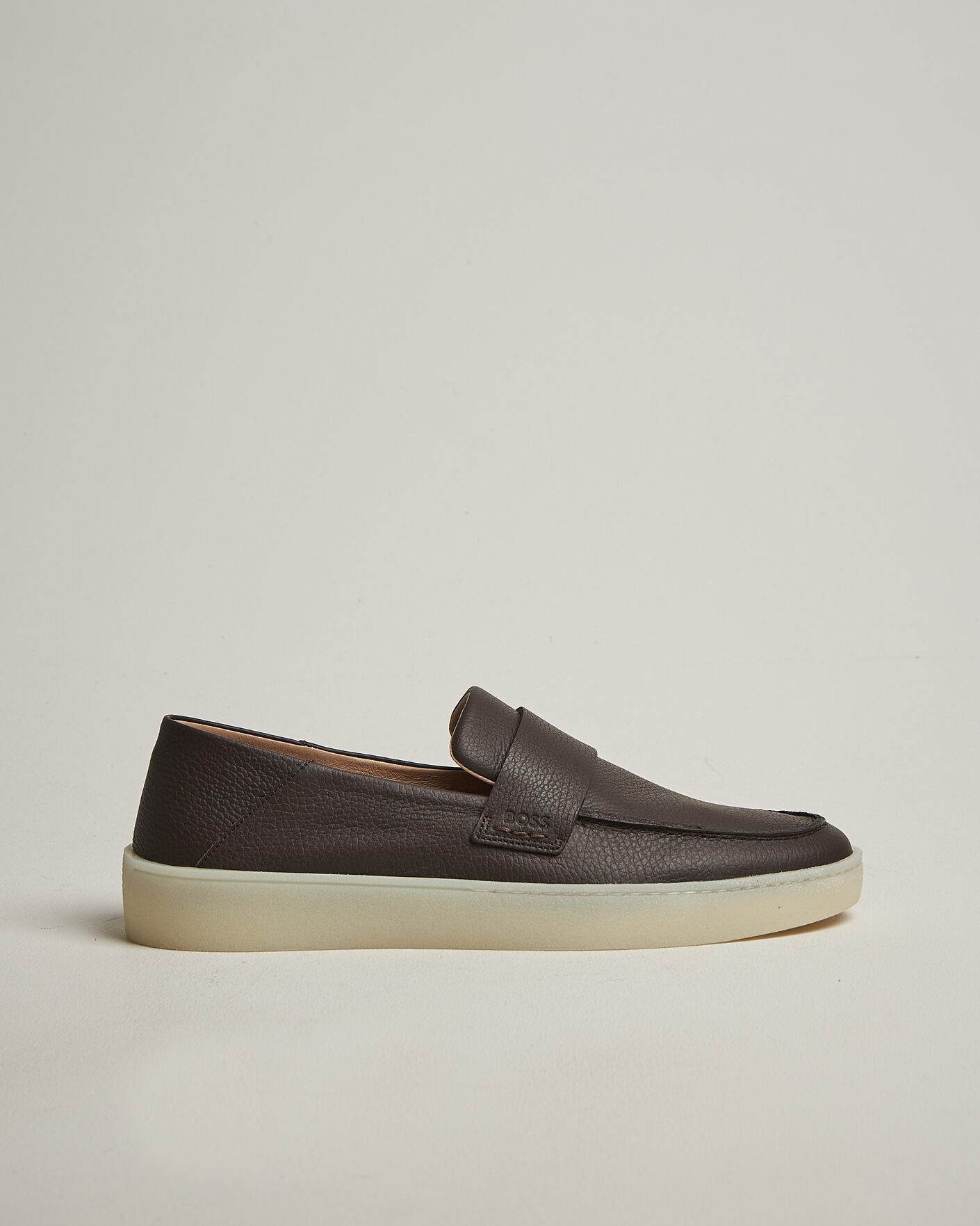 Mies | Loaferit | BOSS BLACK | Randal Leather Loafer Dark Brown