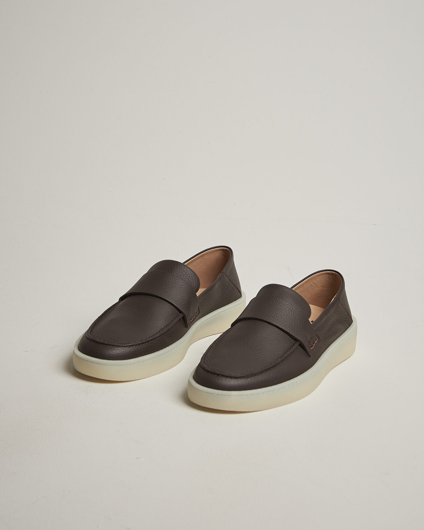 Mies | Loaferit | BOSS BLACK | Randal Leather Loafer Dark Brown