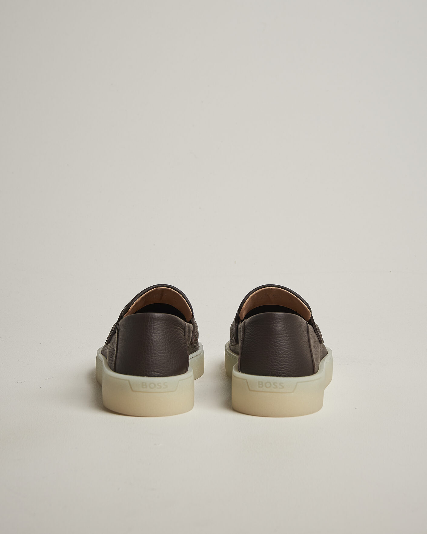 Mies | Loaferit | BOSS BLACK | Randal Leather Loafer Dark Brown