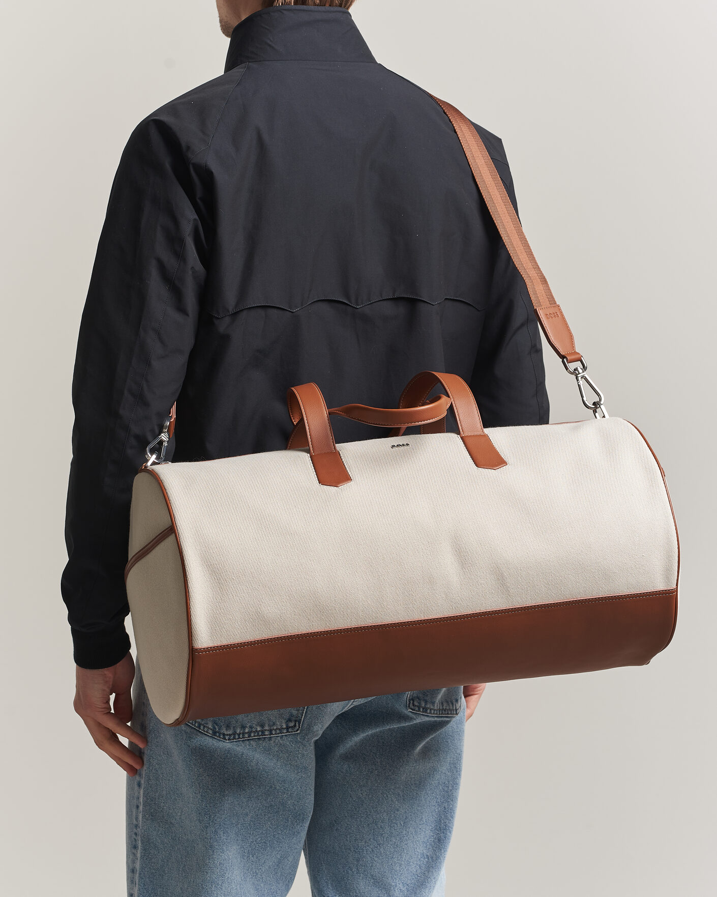 Mies | Laukut | BOSS BLACK | Dakkar Canvas Holdall Beige