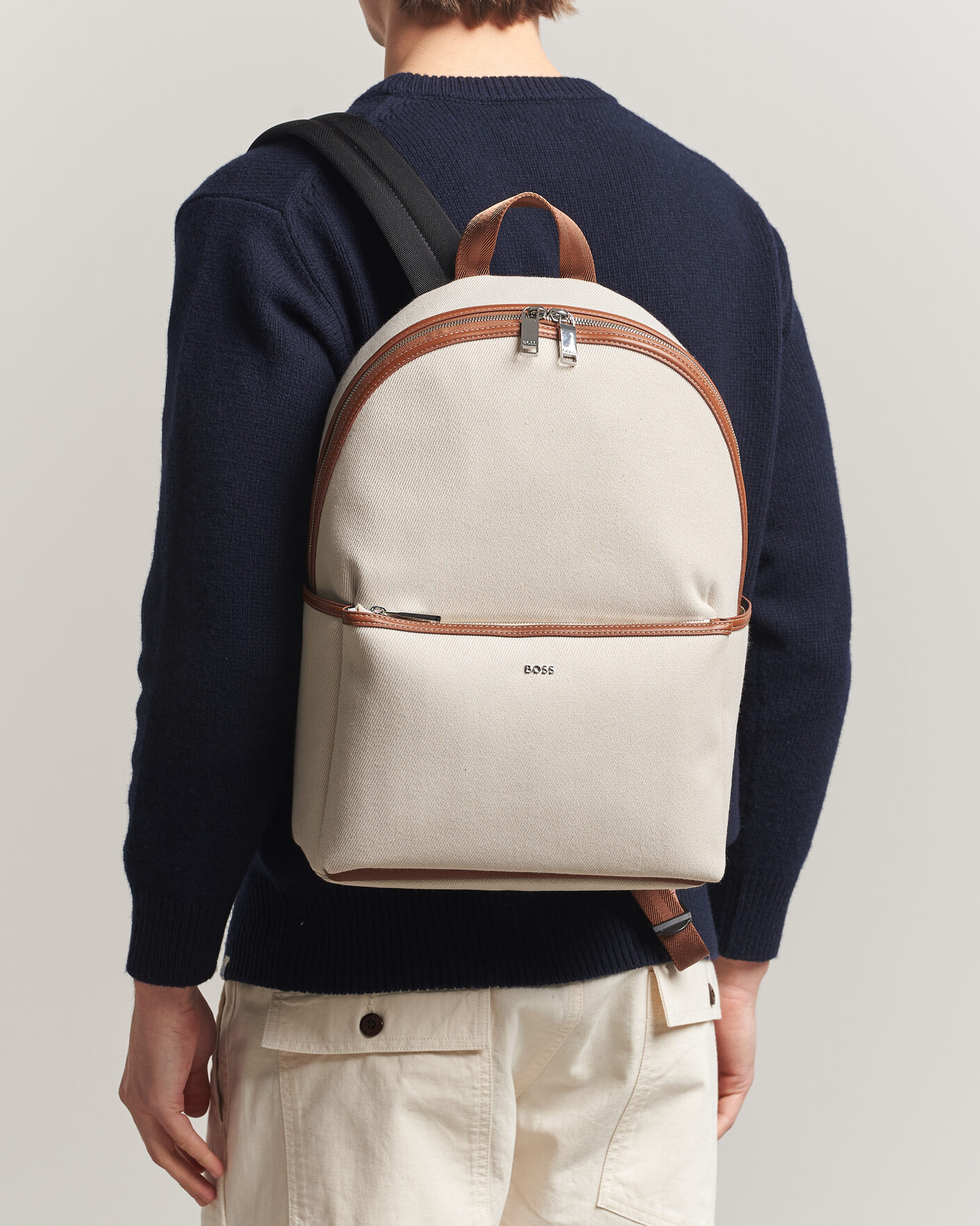 Mies | Laukut | BOSS BLACK | Dakkar Canvas Backpack Beige
