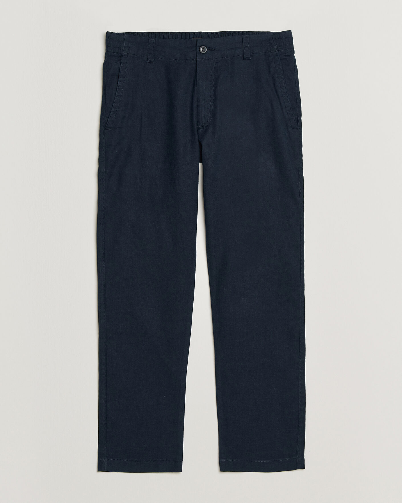 Mies | Housut | BOSS ORANGE | Sanderson Linen Pants Dark Blue