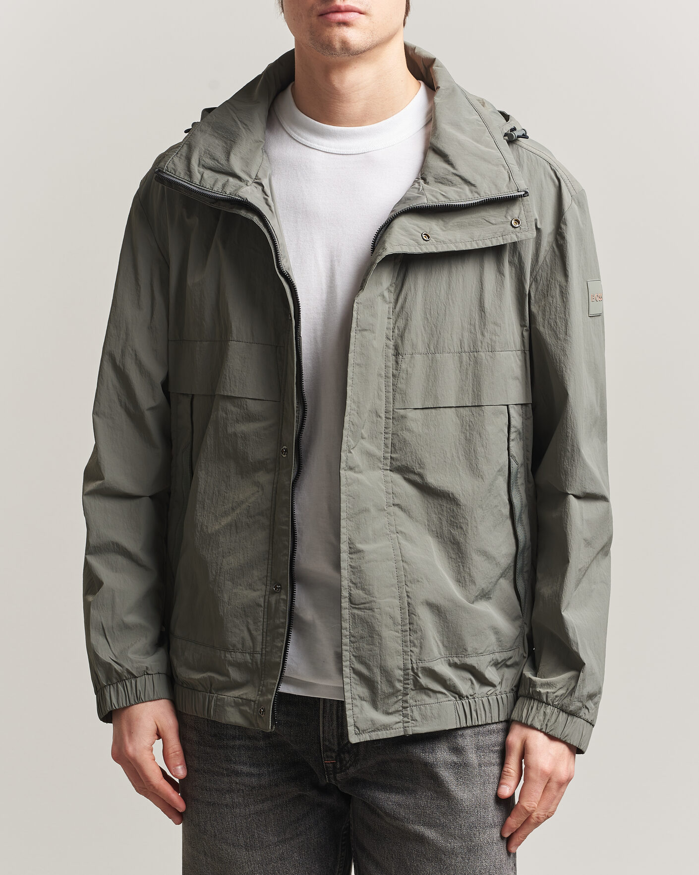 Mies | Takit | BOSS ORANGE | Oberle Hooded Jacket Green