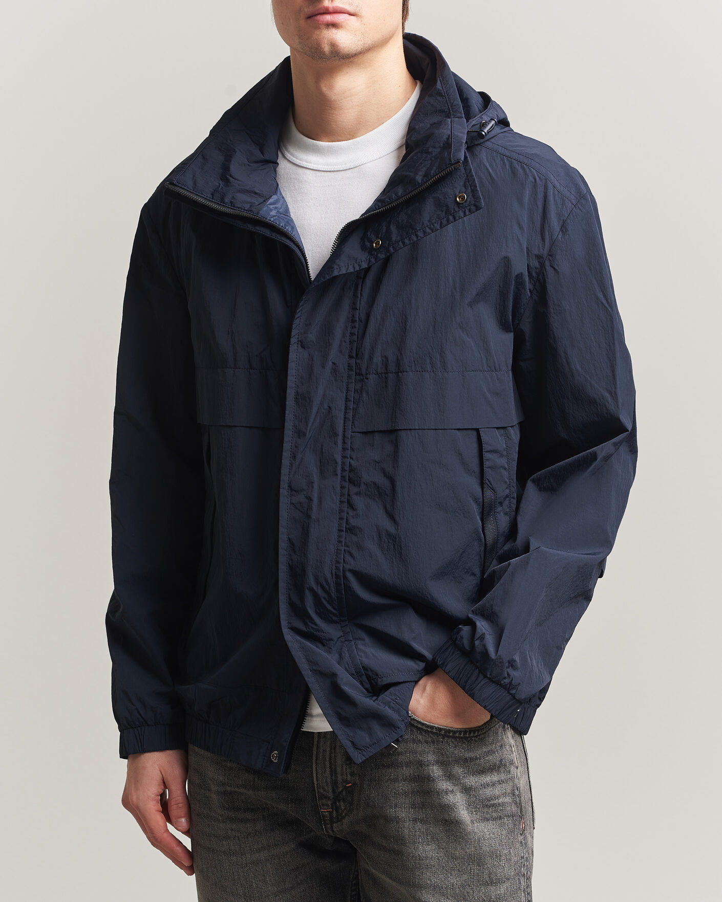 Mies | Takit | BOSS ORANGE | Oberle Hooded Jacket Dark Blue