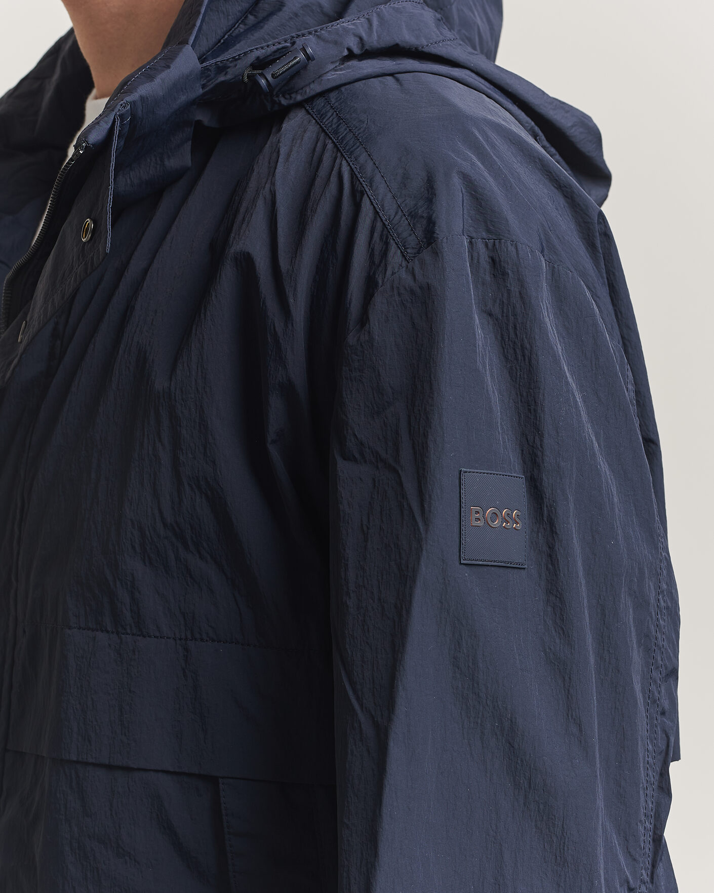 Mies | Takit | BOSS ORANGE | Oberle Hooded Jacket Dark Blue