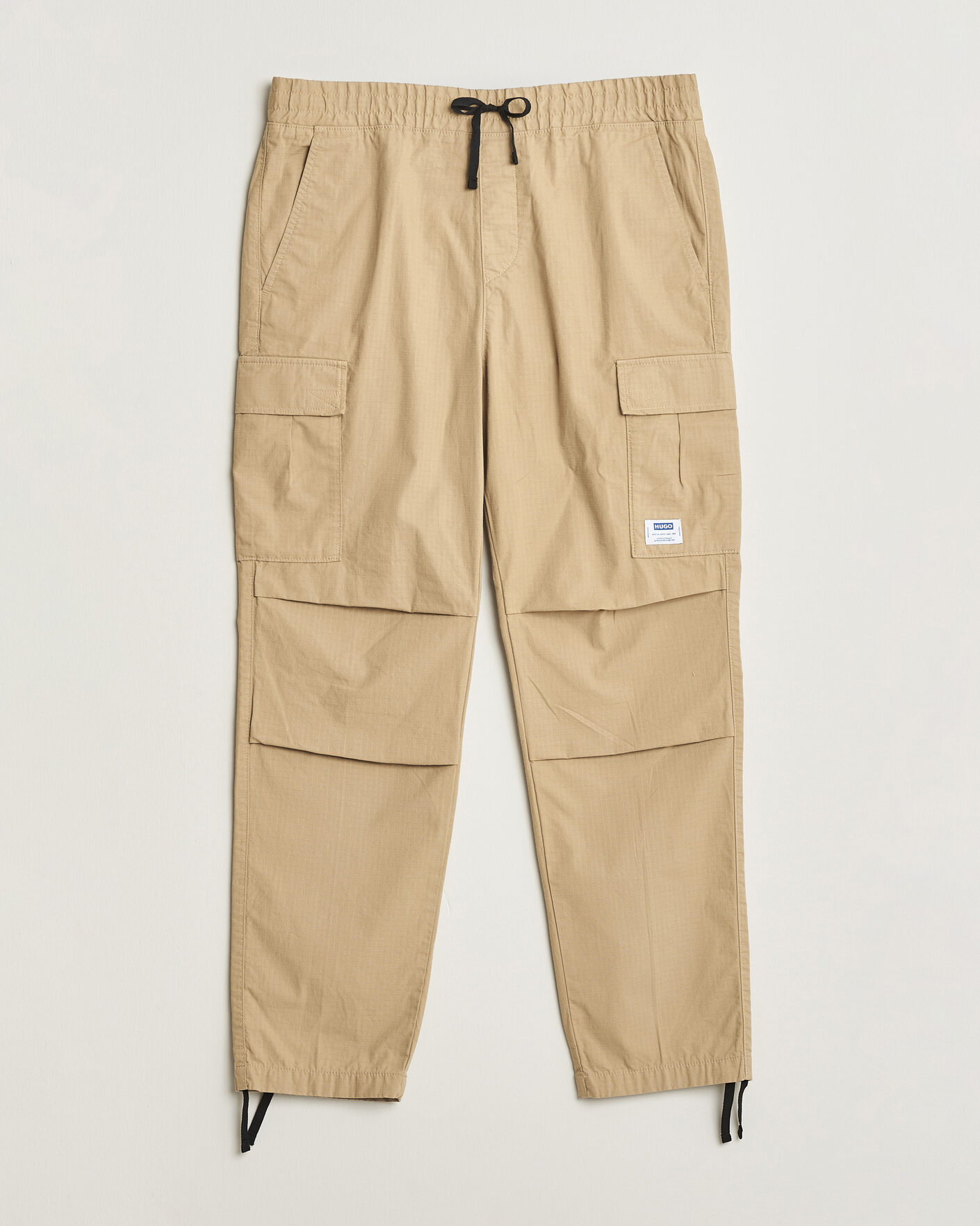 Mies | Housut | HUGO | Gadic Cargo Drawstring Pants Medium Beige