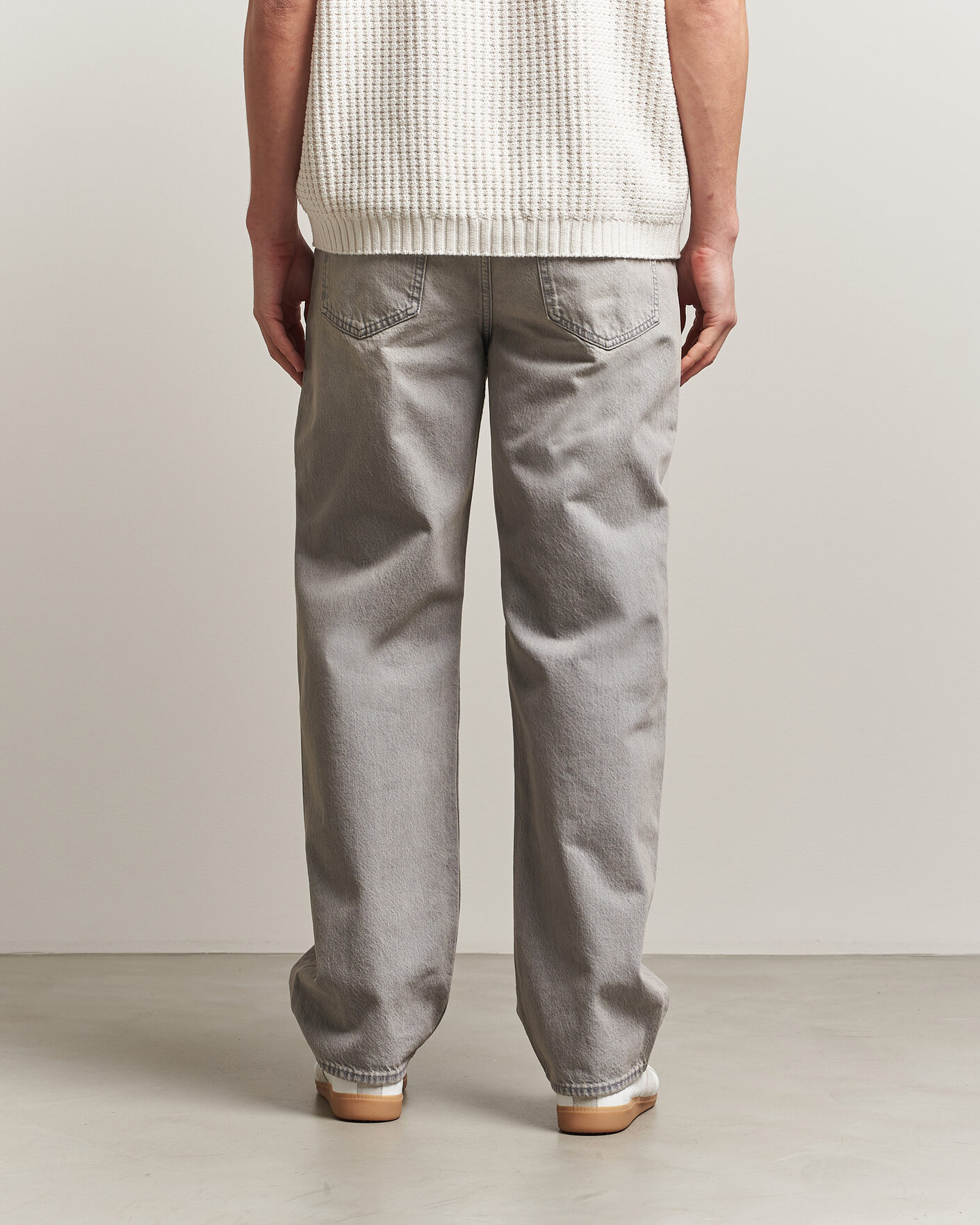 Mies | Kauluspaidat | HUGO | Nate Baggy Fit Jeans Medium Grey