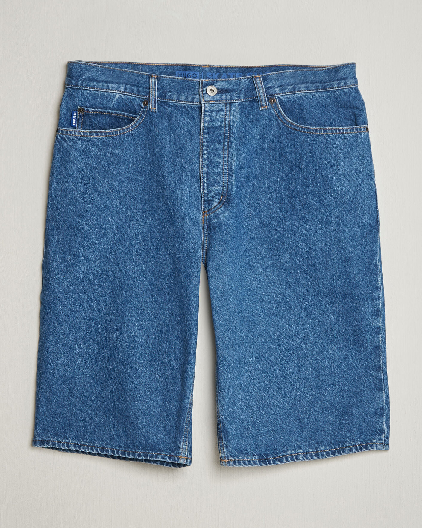 Mies | Shortsit | HUGO | Skate Denim Shorts Medium Blue