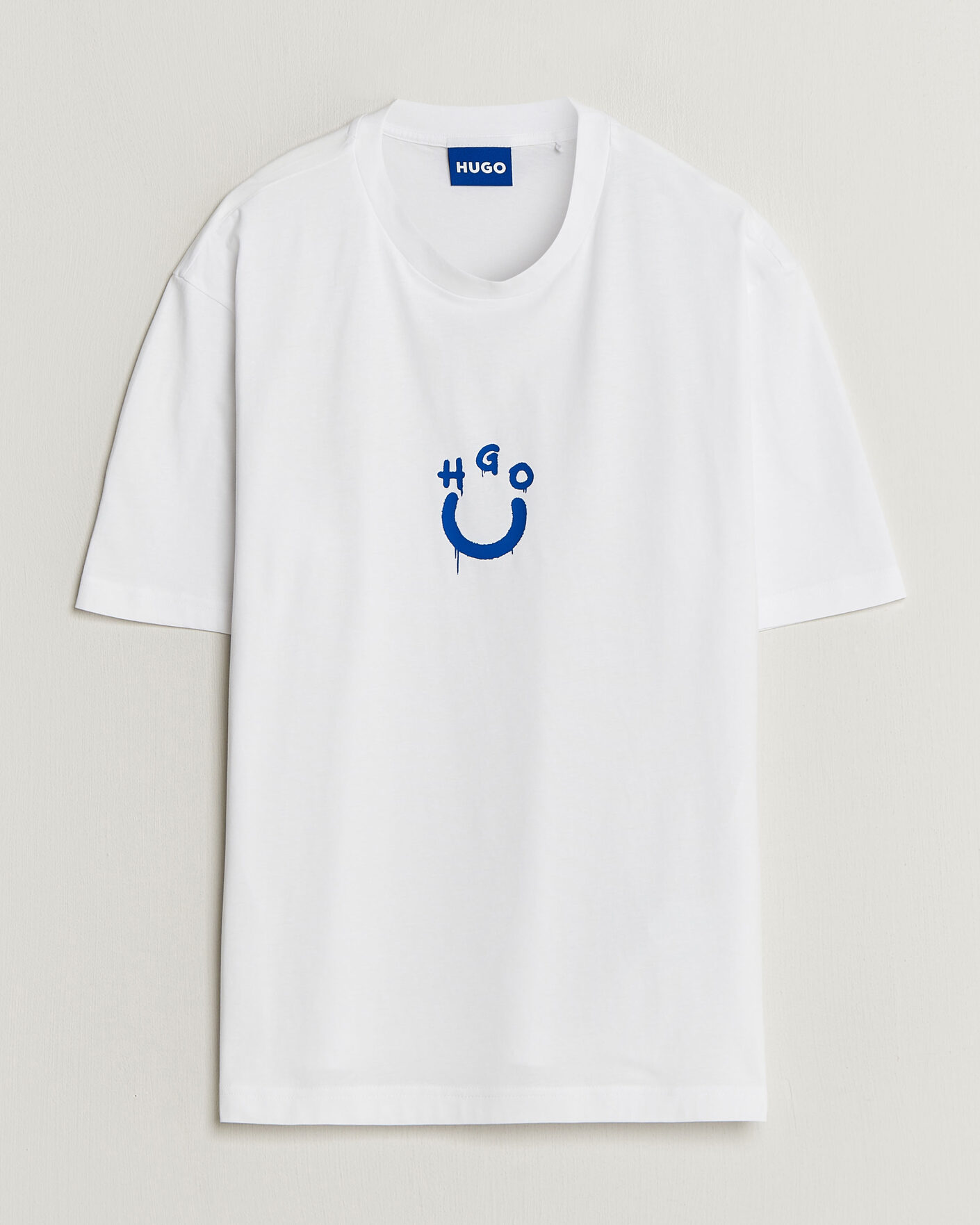 Mies | T-paidat | HUGO | Norizom Printed Crew Neck T-Shirt White