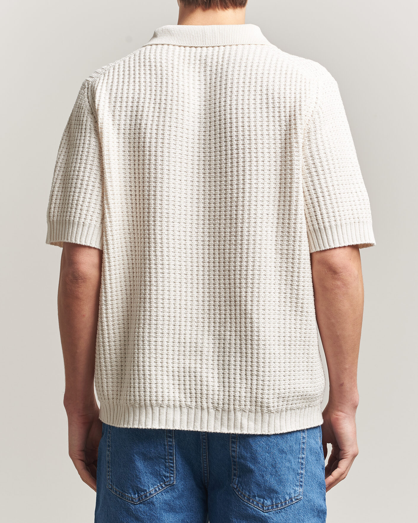 Mies | Pikeet | HUGO | Spero Knitted Polo Open White