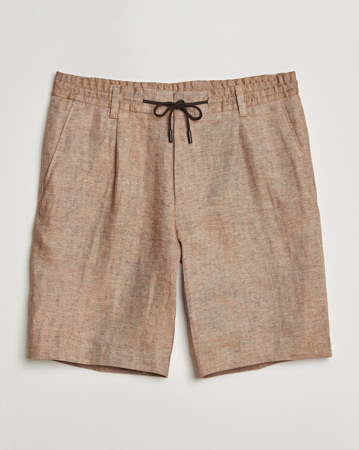 Mies | Shortsit | BOSS CAMEL | Peet Linen Drawstring Shorts Medium Beige