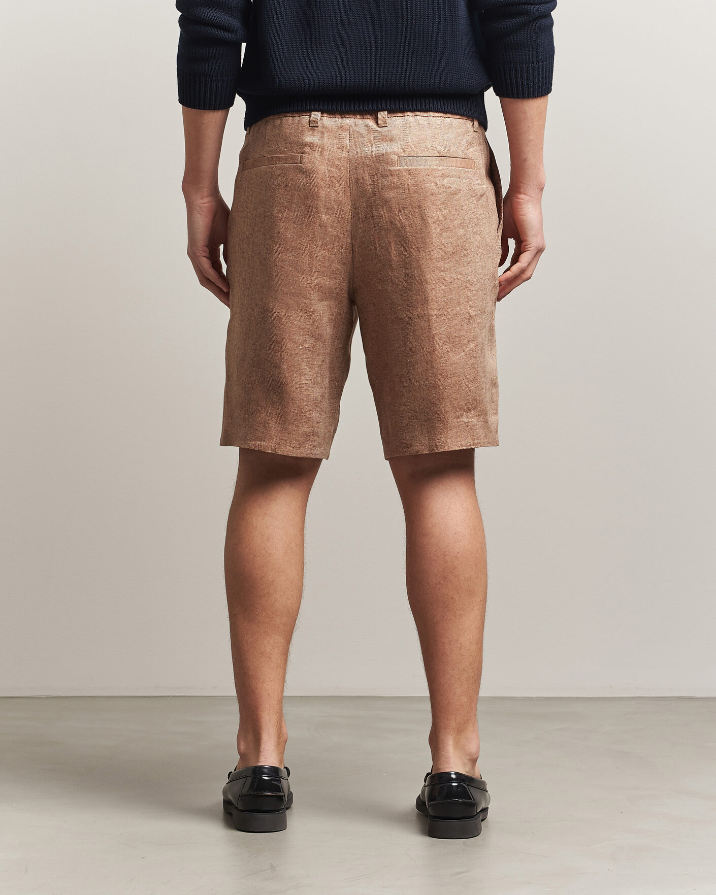Mies | Shortsit | BOSS CAMEL | Peet Linen Drawstring Shorts Medium Beige