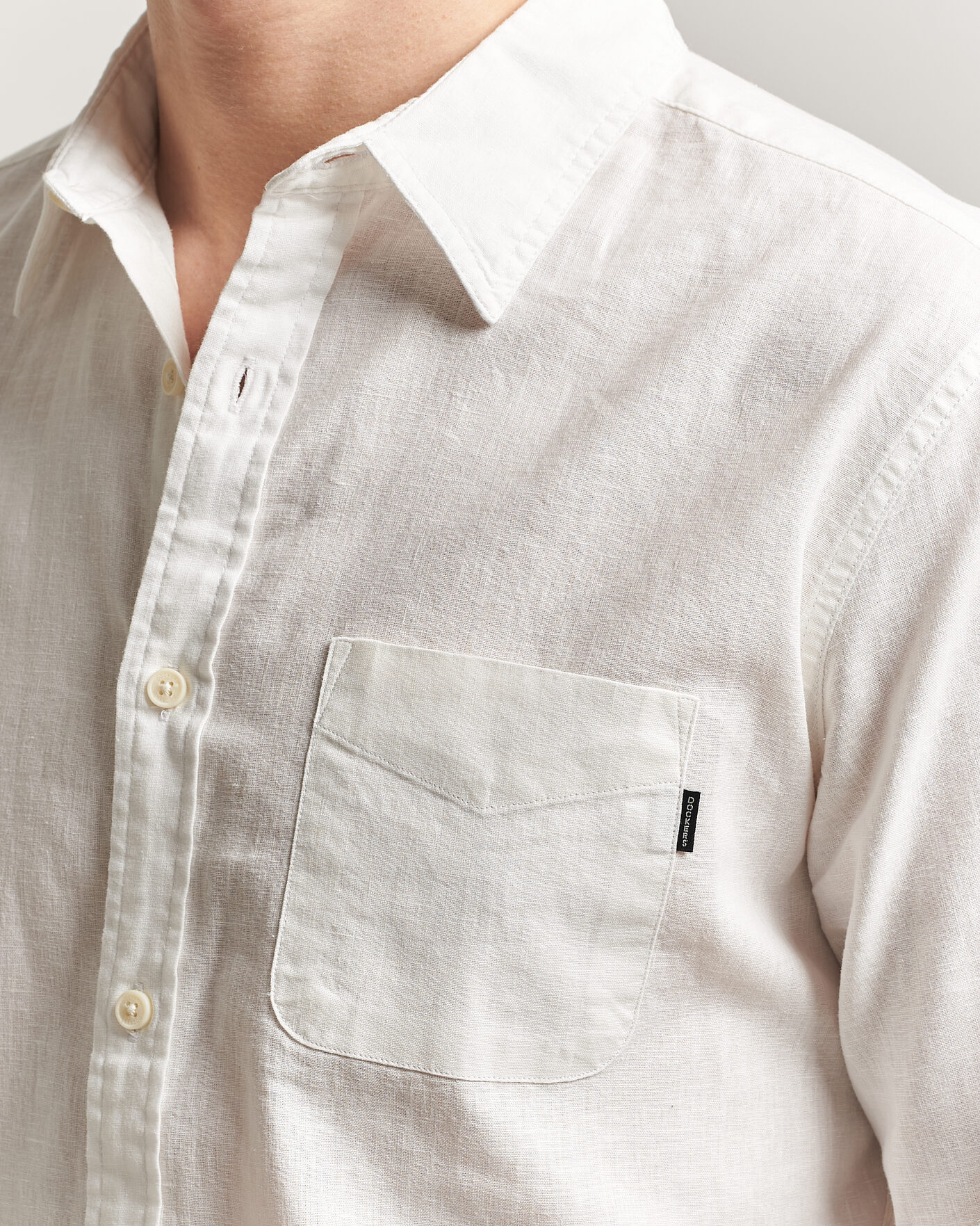 Mies | Kauluspaidat | Dockers | Slim Linen/Cotton Shirt Undyed