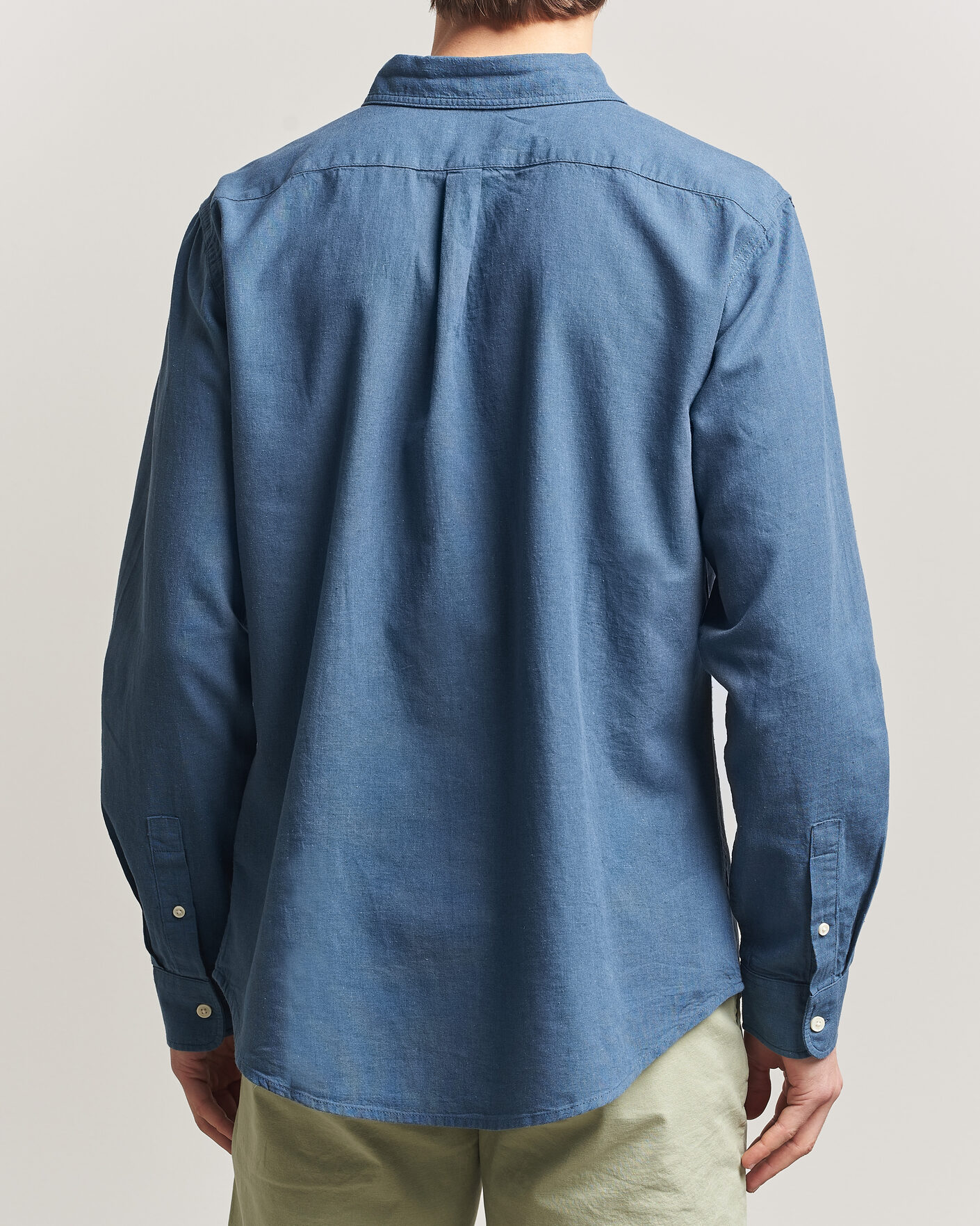 Mies | Kauluspaidat | Dockers | Slim Linen/Cotton Shirt Bering Sea