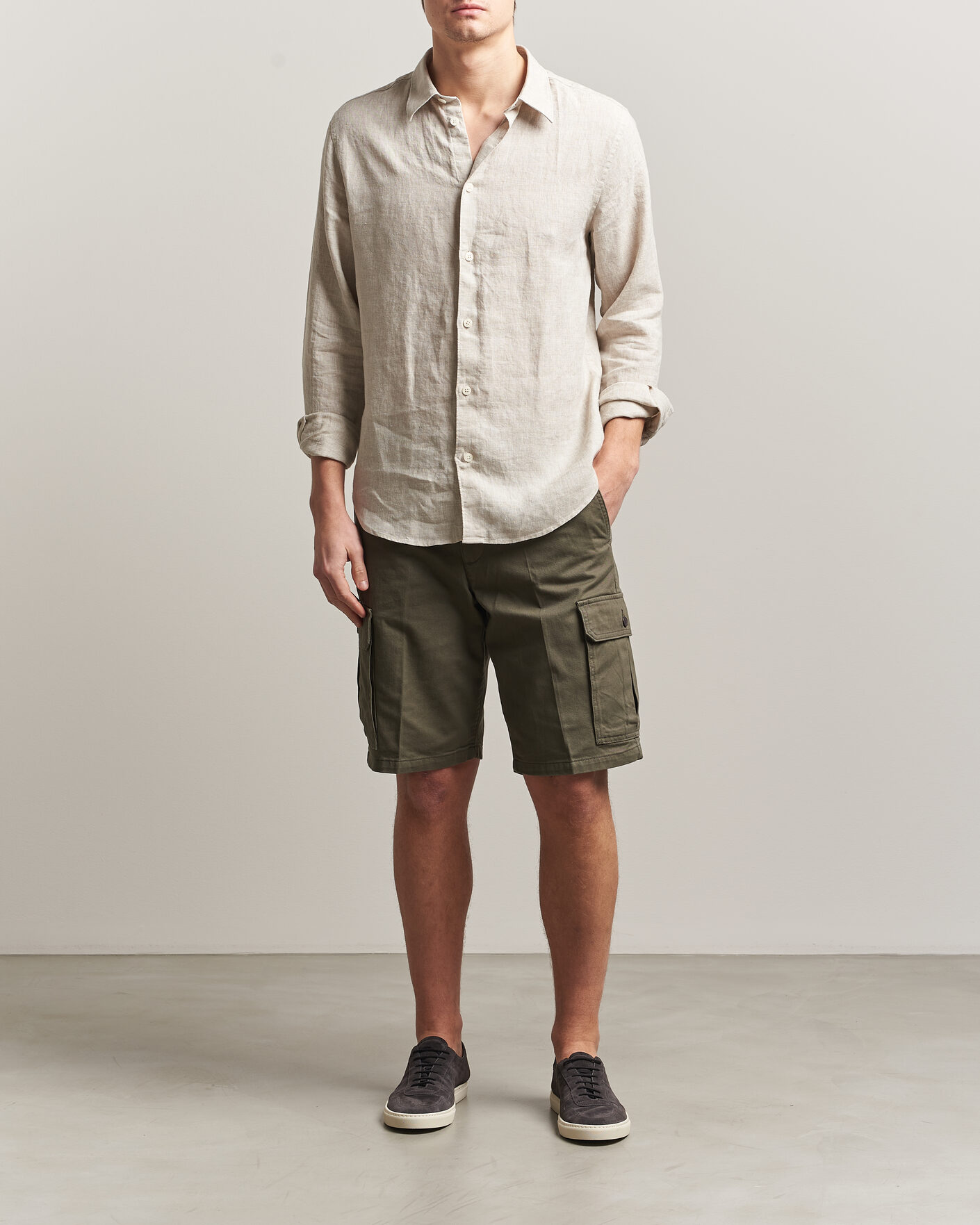 Mies | Shortsit | Dockers | Straight Cargo Shorts Earth Moss
