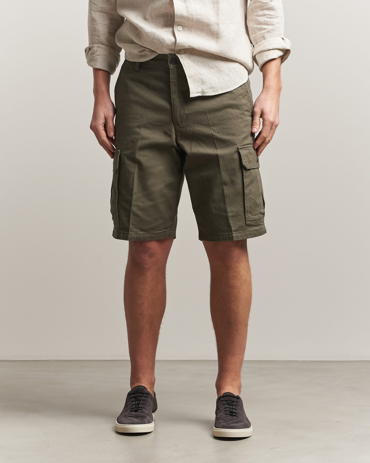 Mies | Shortsit | Dockers | Straight Cargo Shorts Earth Moss